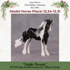 Stable Beauty OOAK Custom Draft Chip Mare in Black Tobiano Vanner Design Painted and Customized By Tiffany Purdy HS24 Best Offer