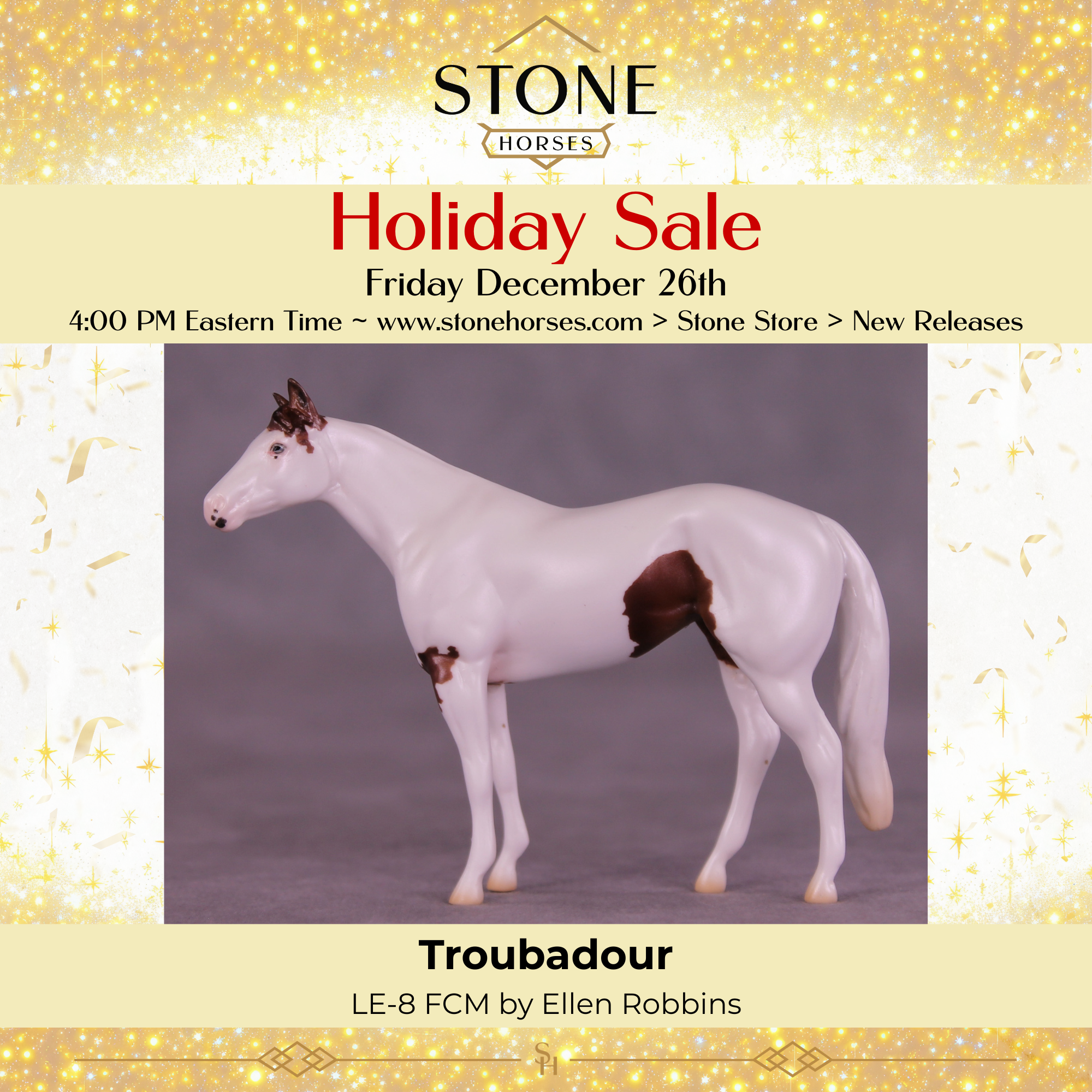Troubador LE-8 FCM Chip Stock Horse by Ellen Robbins HS25