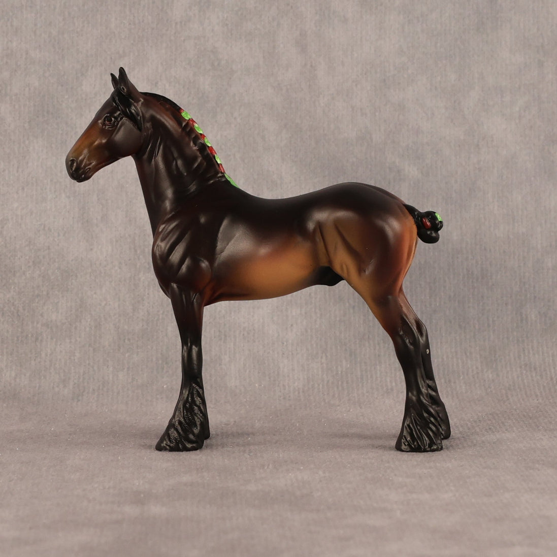 Holly Leaves OOAK Chip Standing Drafter by Anna Rieck LHS26