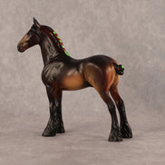 Holly Leaves OOAK Chip Standing Drafter by Anna Rieck LHS26
