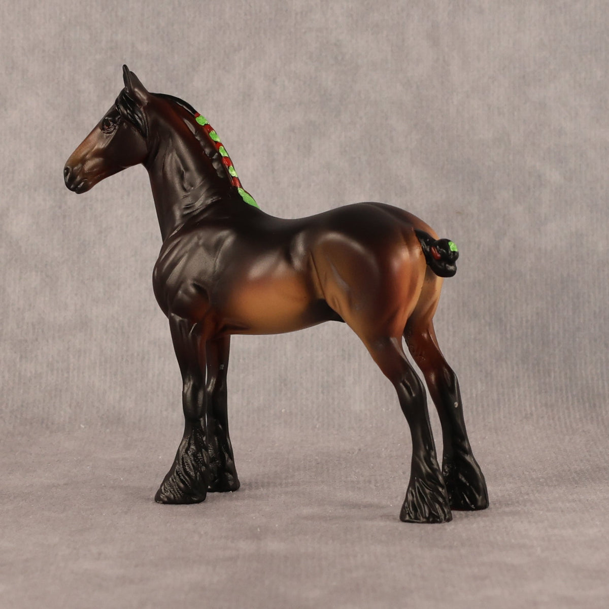 Holly Leaves OOAK Chip Standing Drafter by Anna Rieck LHS26