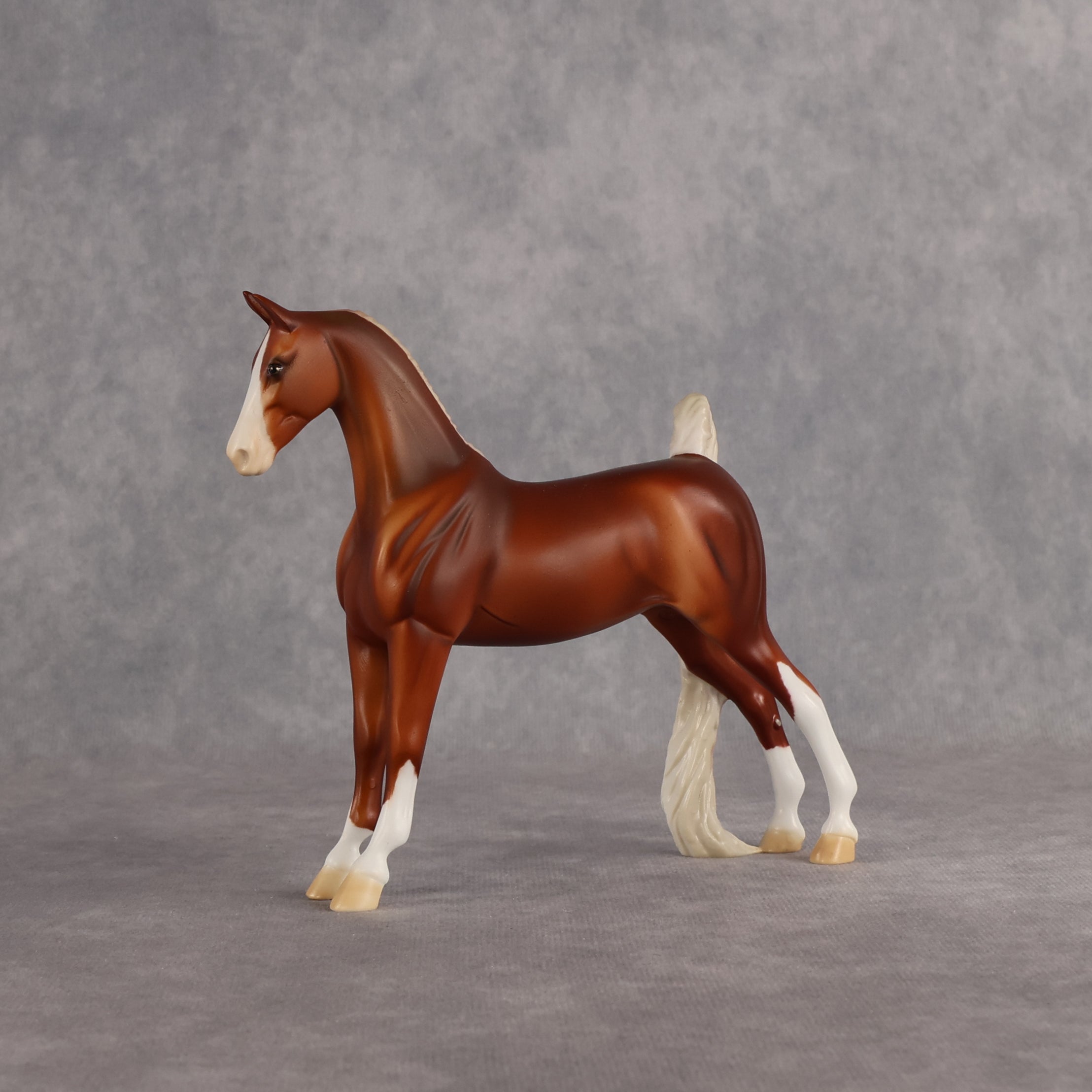 Honey Cinnamon OOAK Pebble Saddlebred by Dawn Quick EQ26