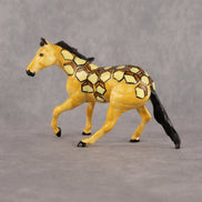 Honeycomb OOAK Chip Cutting Horse by Dawn Quick LHS26