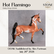 Hot Flamingo OOAK Saddlebred by Alex Fortman DDOOAKs26