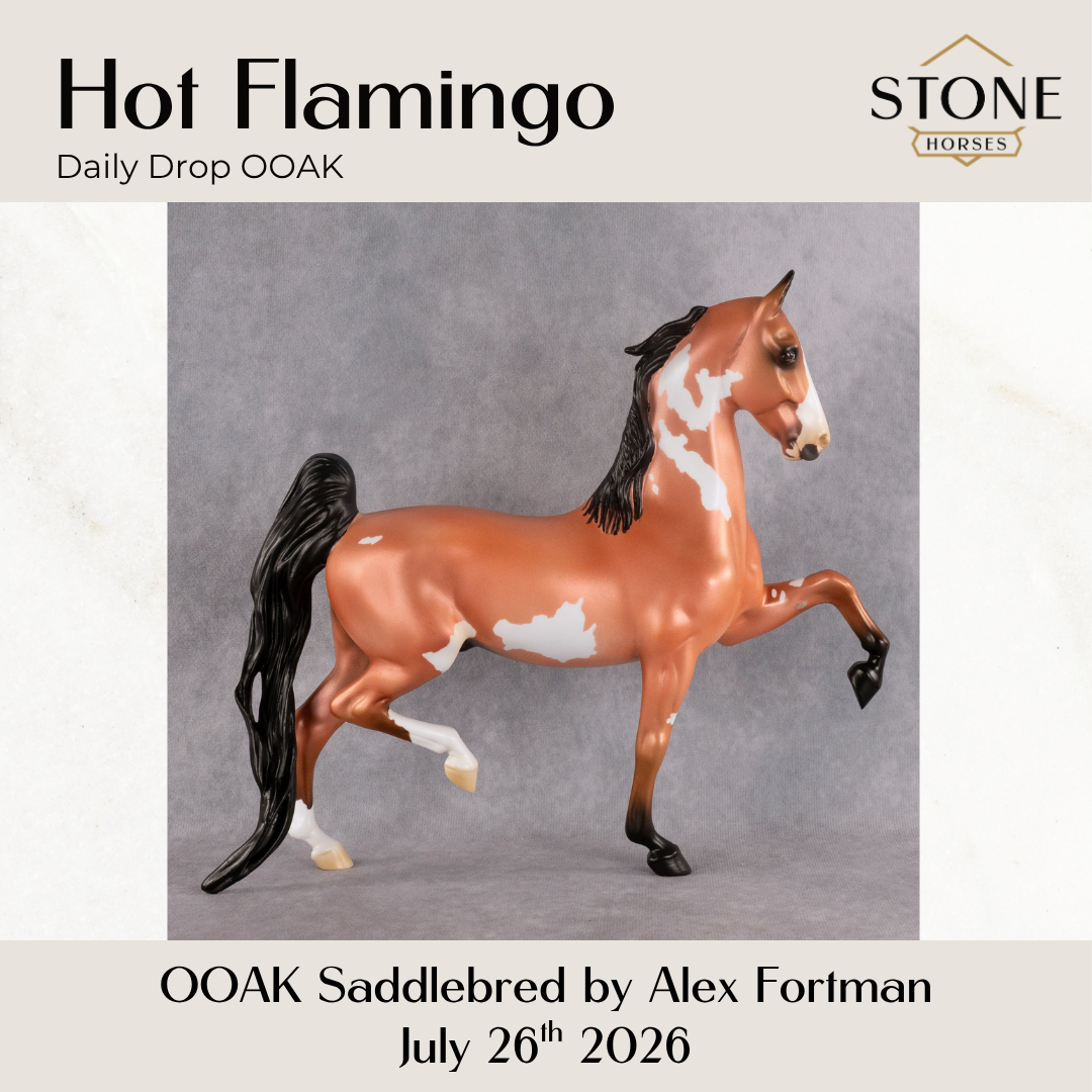 Hot Flamingo OOAK Saddlebred by Alex Fortman DDOOAKs26