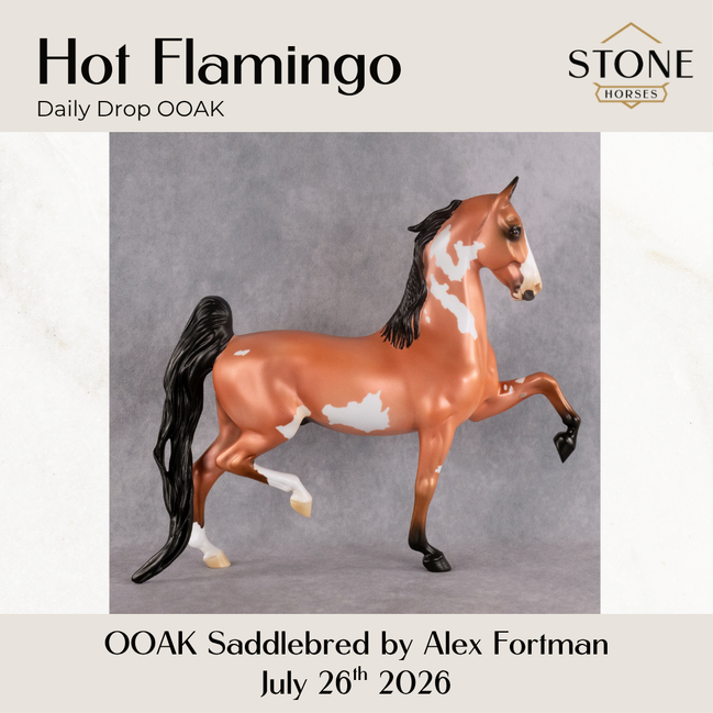 Hot Flamingo OOAK Saddlebred by Alex Fortman DDOOAKs26