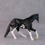 Daffy OOAK Black Pinto Cutter Chip by Jamie Adamson HS24