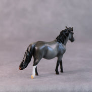 Salad LE-5 Reverse Dapple Pearl Blue Roan Pony Chip By Ellen Robbins HS24