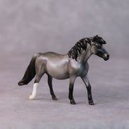 Salad LE-5 Reverse Dapple Pearl Blue Roan Pony Chip By Ellen Robbins HS24