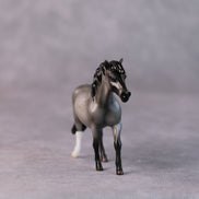 Salad LE-5 Reverse Dapple Pearl Blue Roan Pony Chip By Ellen Robbins HS24