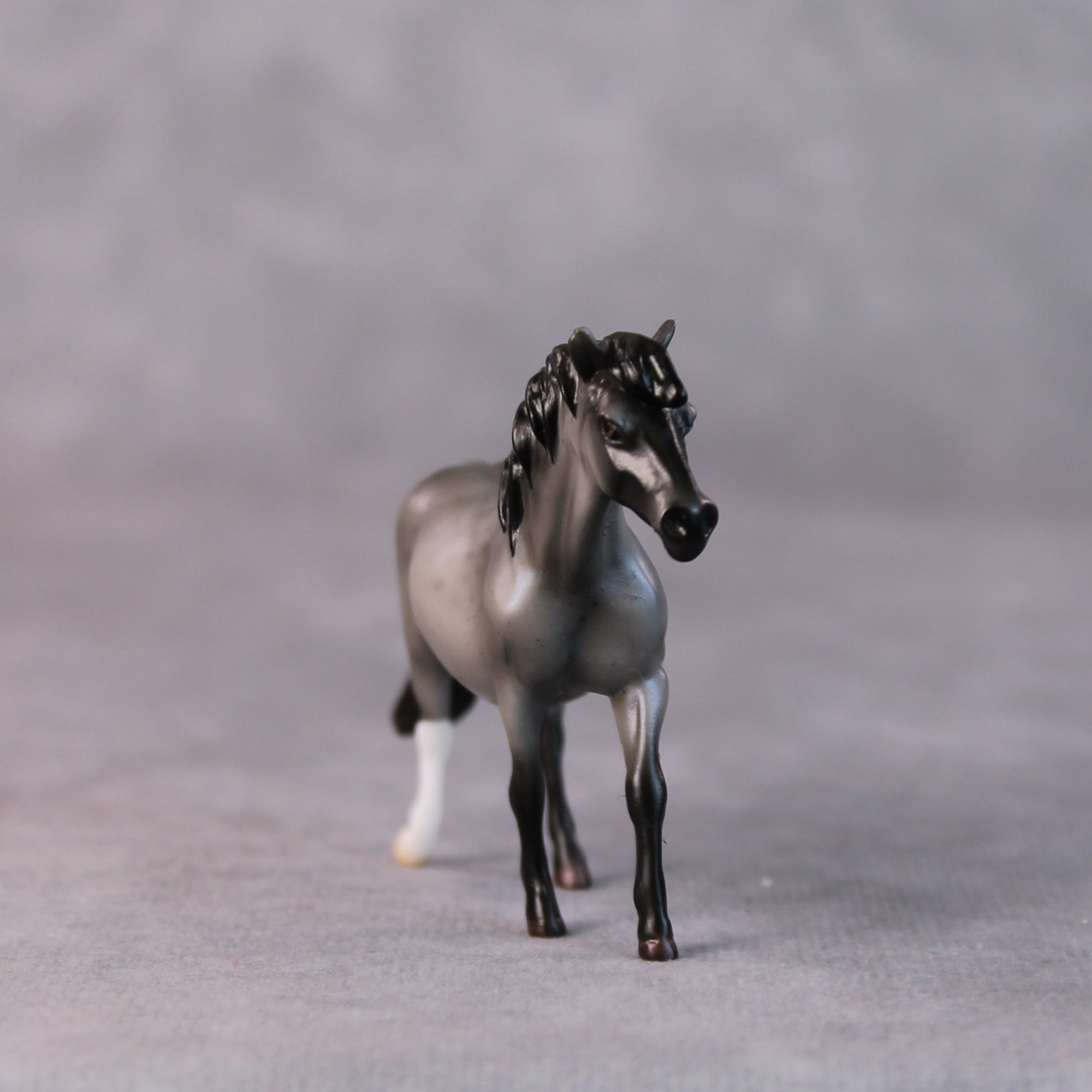 Salad LE-5 Reverse Dapple Pearl Blue Roan Pony Chip By Ellen Robbins HS24