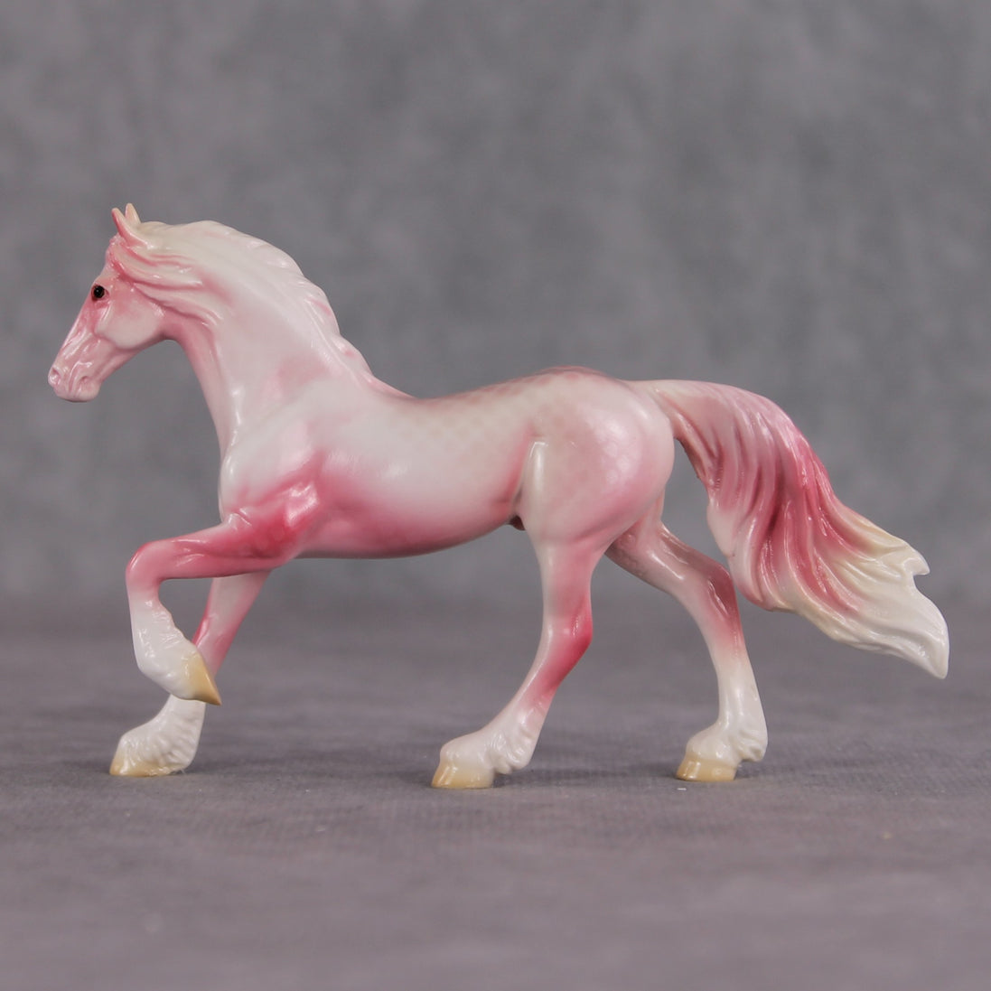 "Plakat" OOAK Glossy Beta Fish Inspired Frisian Chip by Jess Hamill