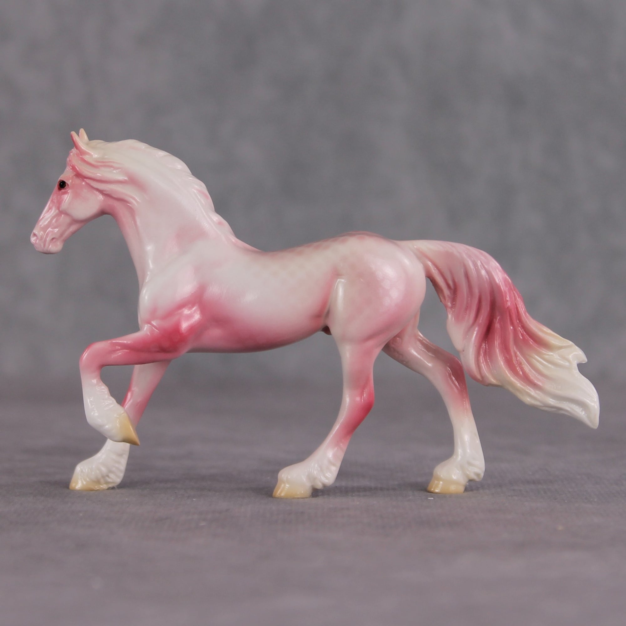 "Plakat" OOAK Glossy Beta Fish Inspired Frisian Chip by Jess Hamill