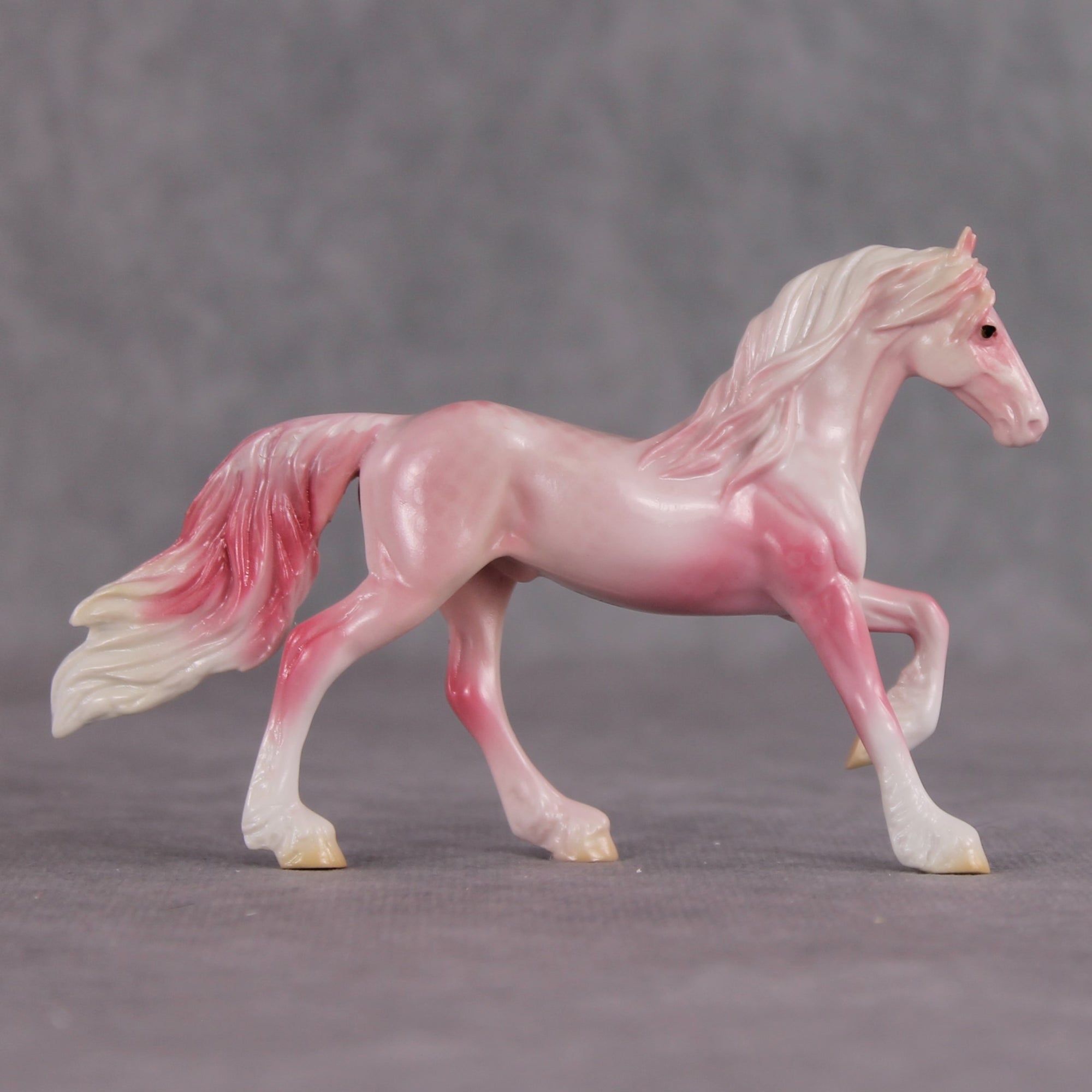 "Plakat" OOAK Glossy Beta Fish Inspired Frisian Chip by Jess Hamill