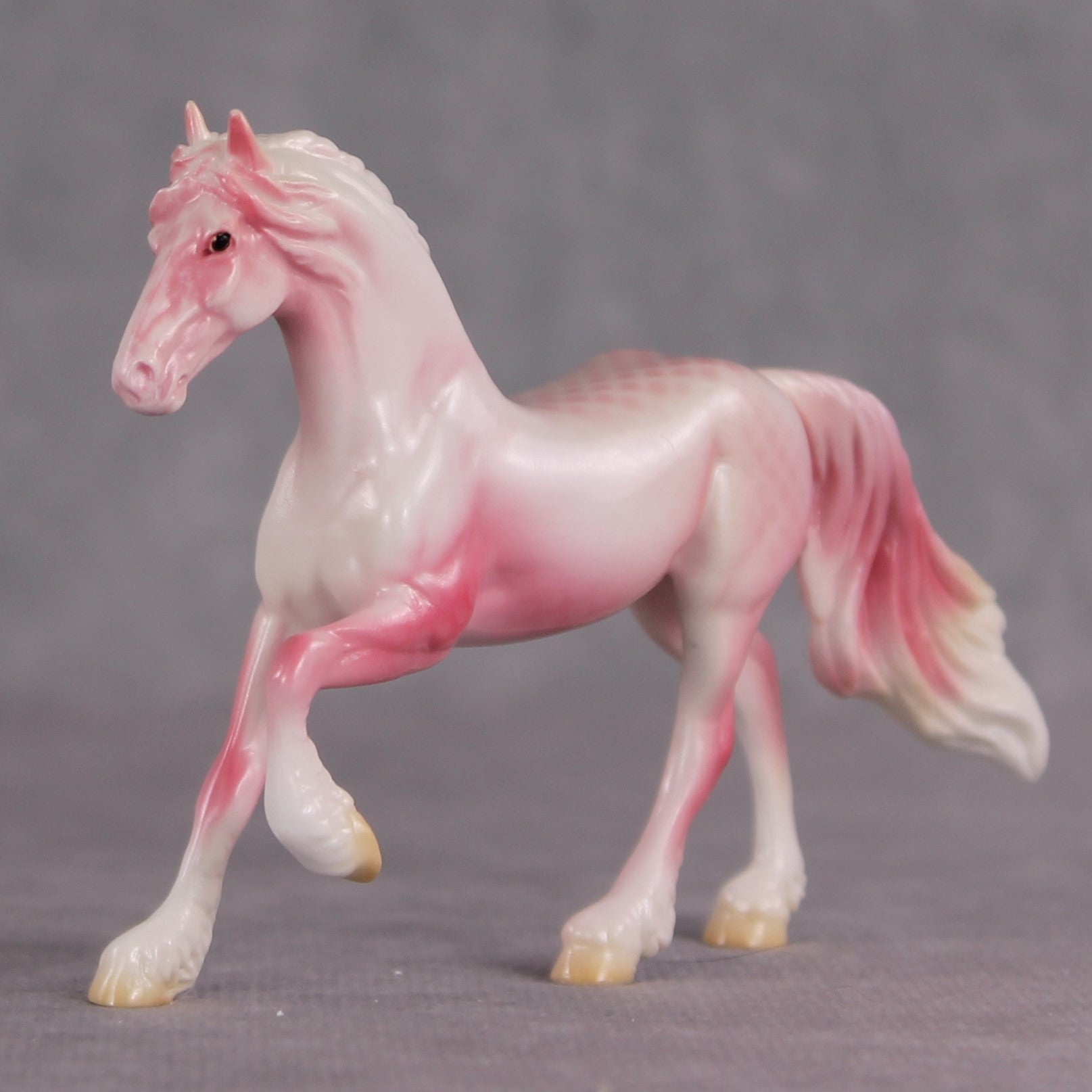 "Plakat" OOAK Glossy Beta Fish Inspired Frisian Chip by Jess Hamill