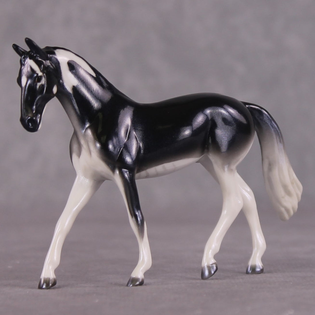 "Ray" OOAK Glossy Giant Atlantic Manta Ray Inspired Warmblood Chip by Jess Hamill