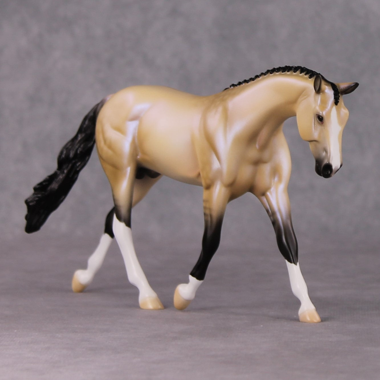 Nightlight OOAK Dapple Dunskin W/ Blue Interference Warmblood Pebble By Ellen Robbins HS24 Online Drawing OOAK