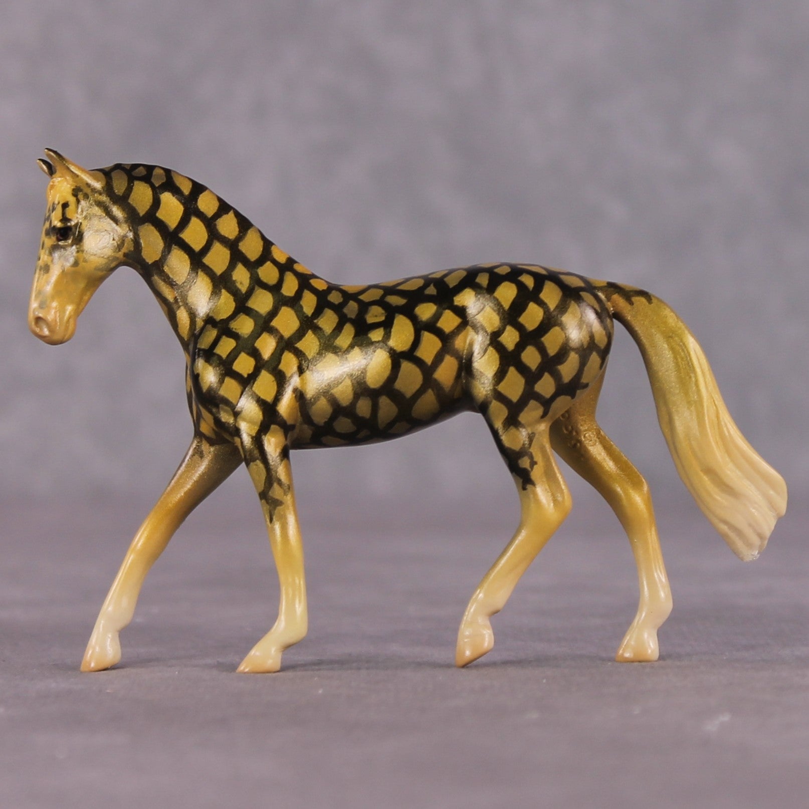 "Pineapple" OOAK Glossy Pineapple Fish Inspired Warmblood Chip by Jess Hamill