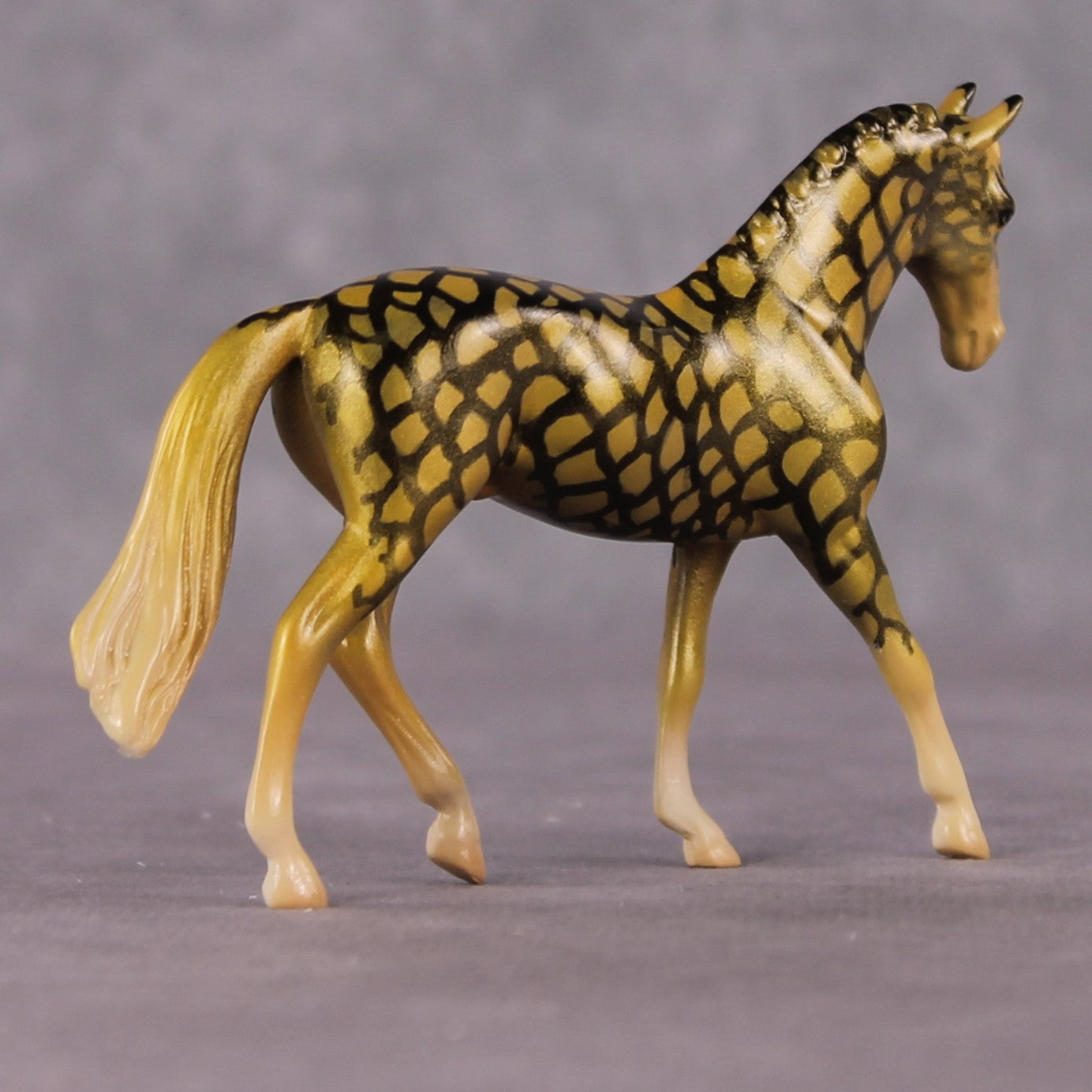 "Pineapple" OOAK Glossy Pineapple Fish Inspired Warmblood Chip by Jess Hamill