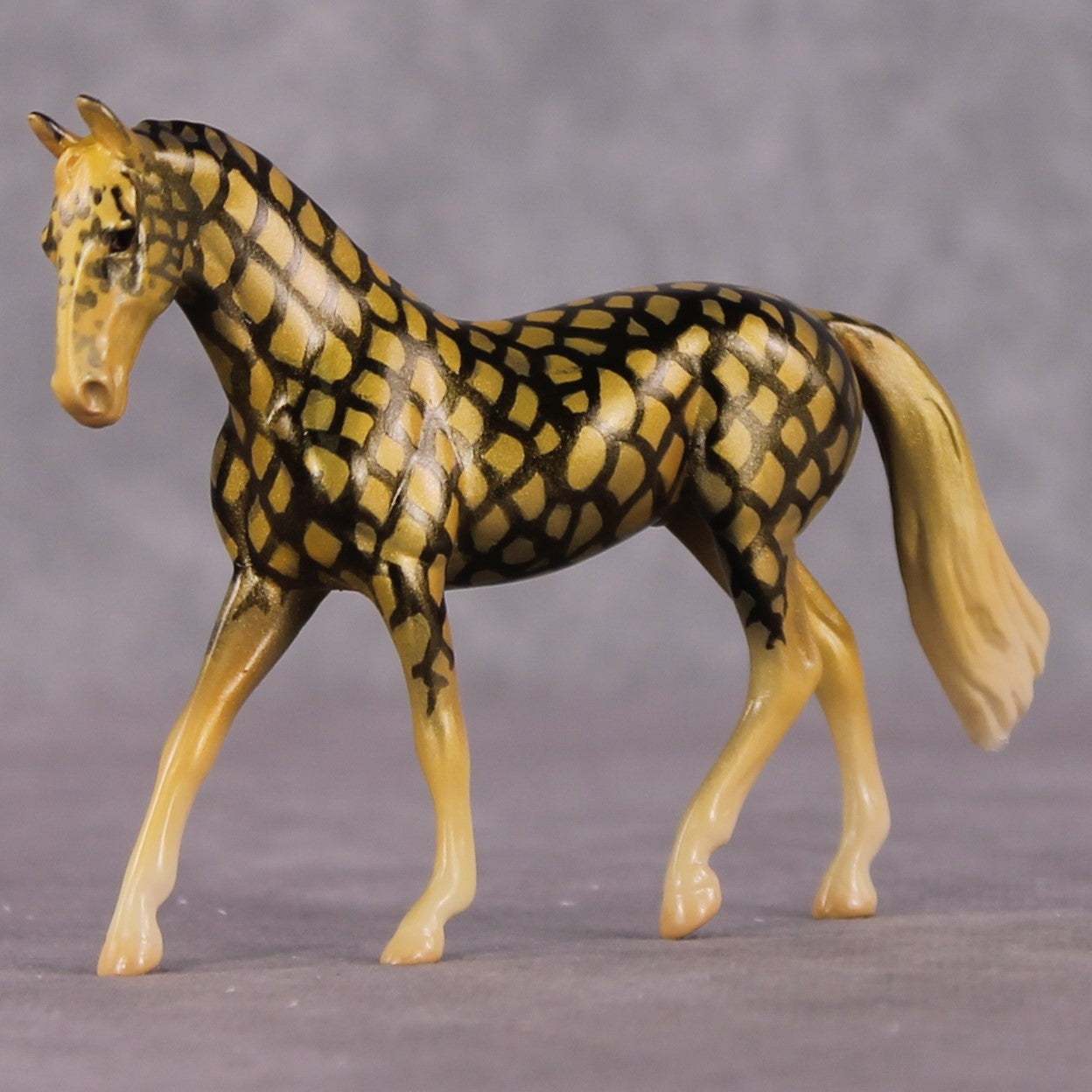 "Pineapple" OOAK Glossy Pineapple Fish Inspired Warmblood Chip by Jess Hamill