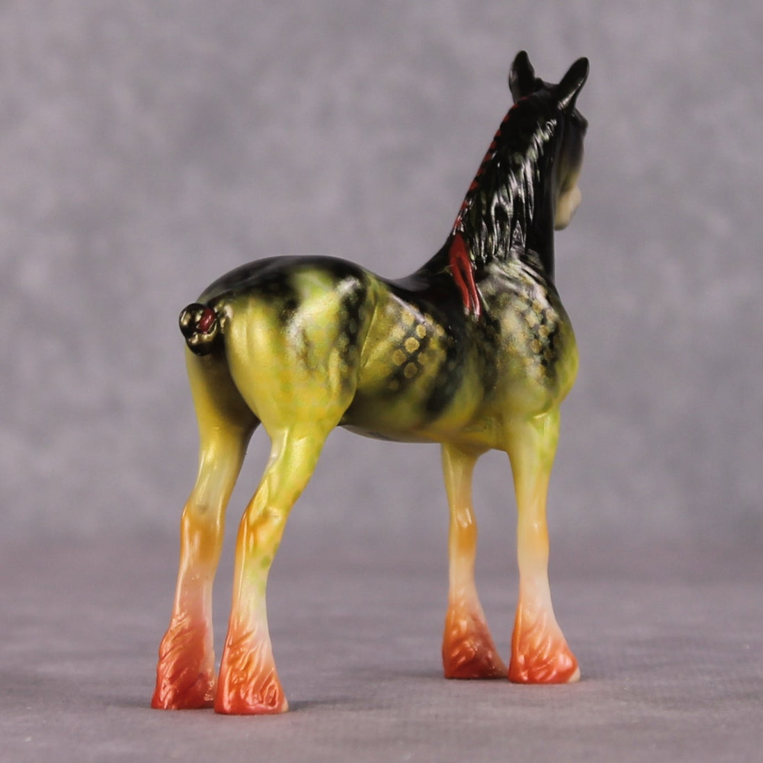 "Perchy Keen" OOAK Glossy Yellow Perch Fish Inspired Draft Chip by Jess Hamill