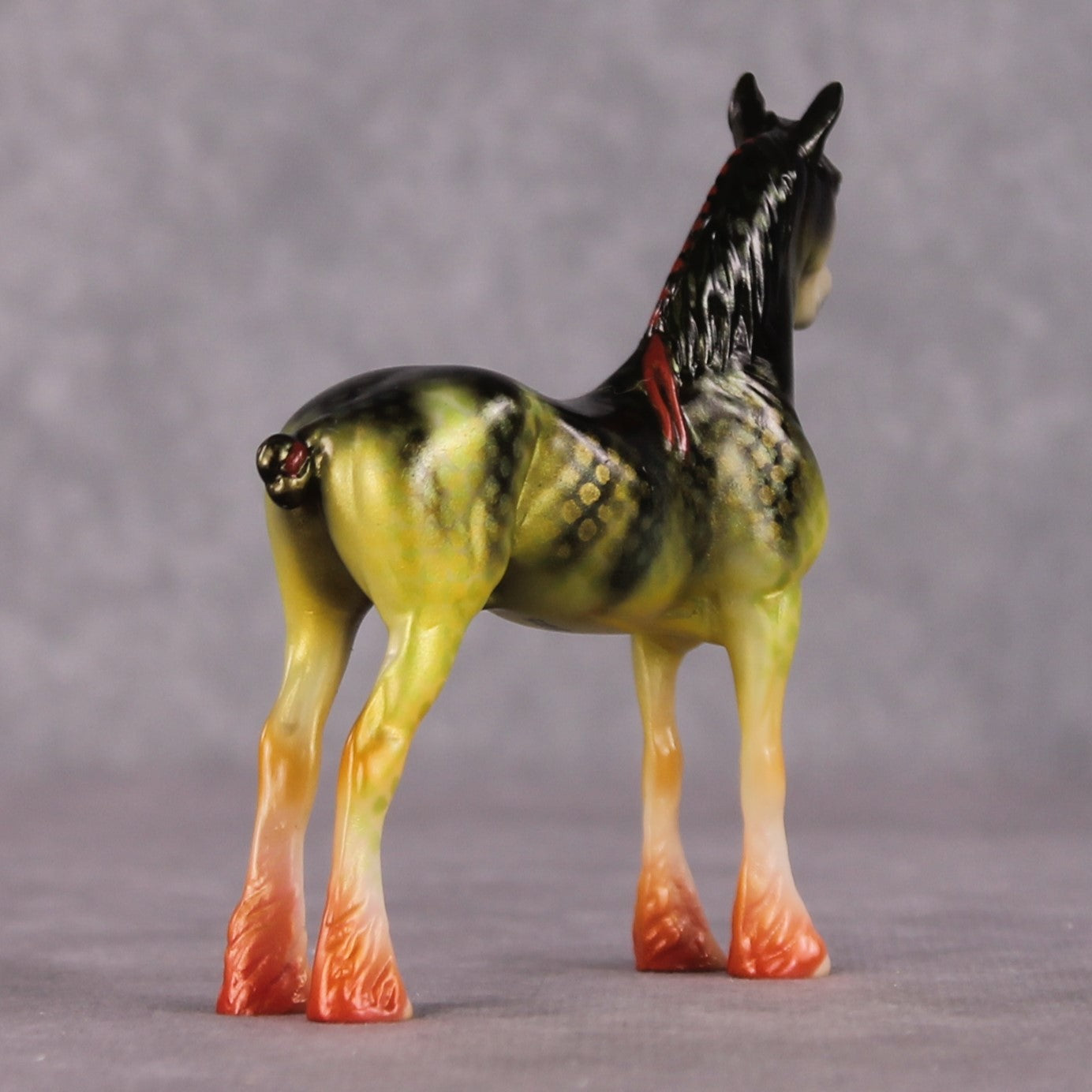 "Perchy Keen" OOAK Glossy Yellow Perch Fish Inspired Draft Chip by Jess Hamill