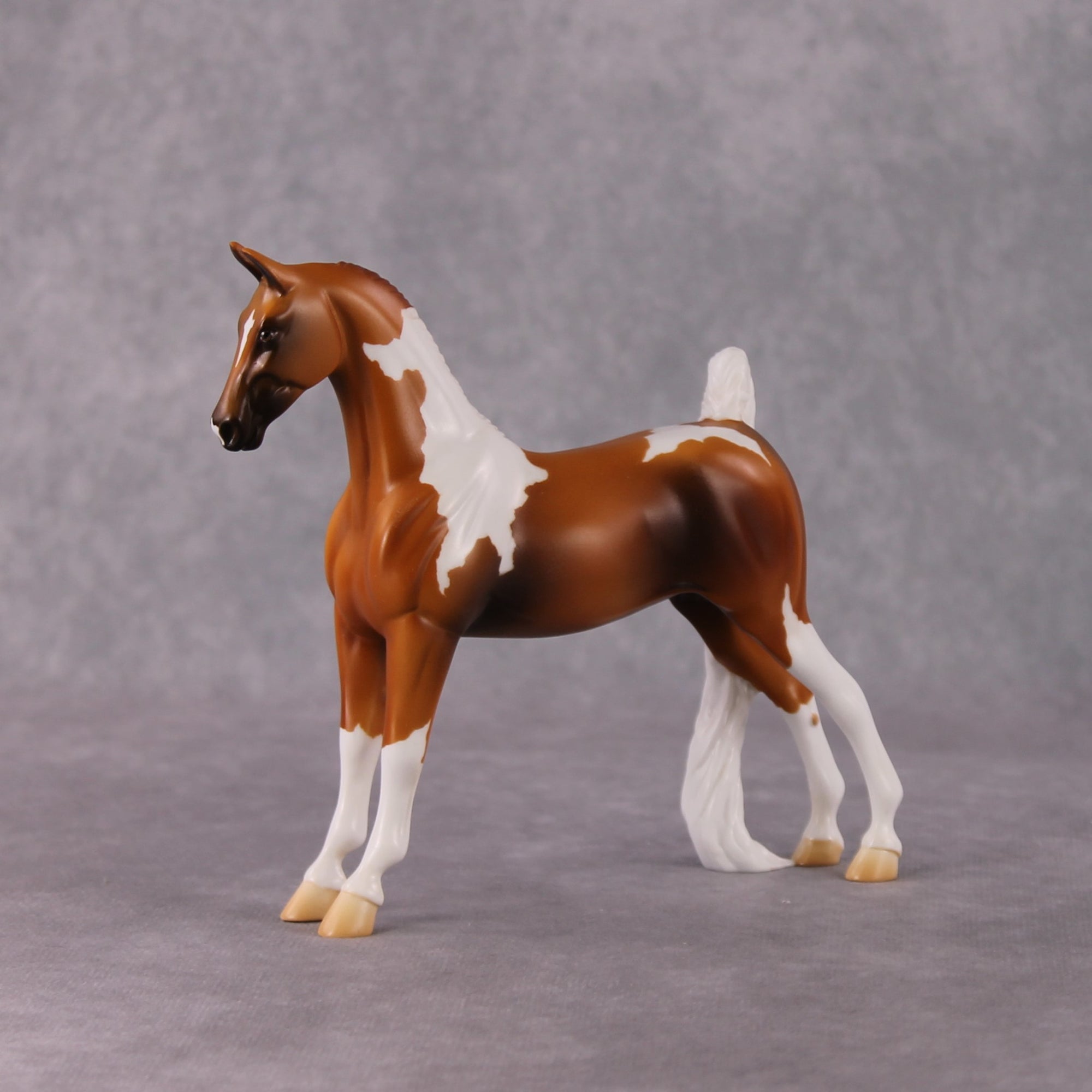 Clover OOAK Chestnut Pinto Pebble Saddlebred By Jamie Adamson HS24