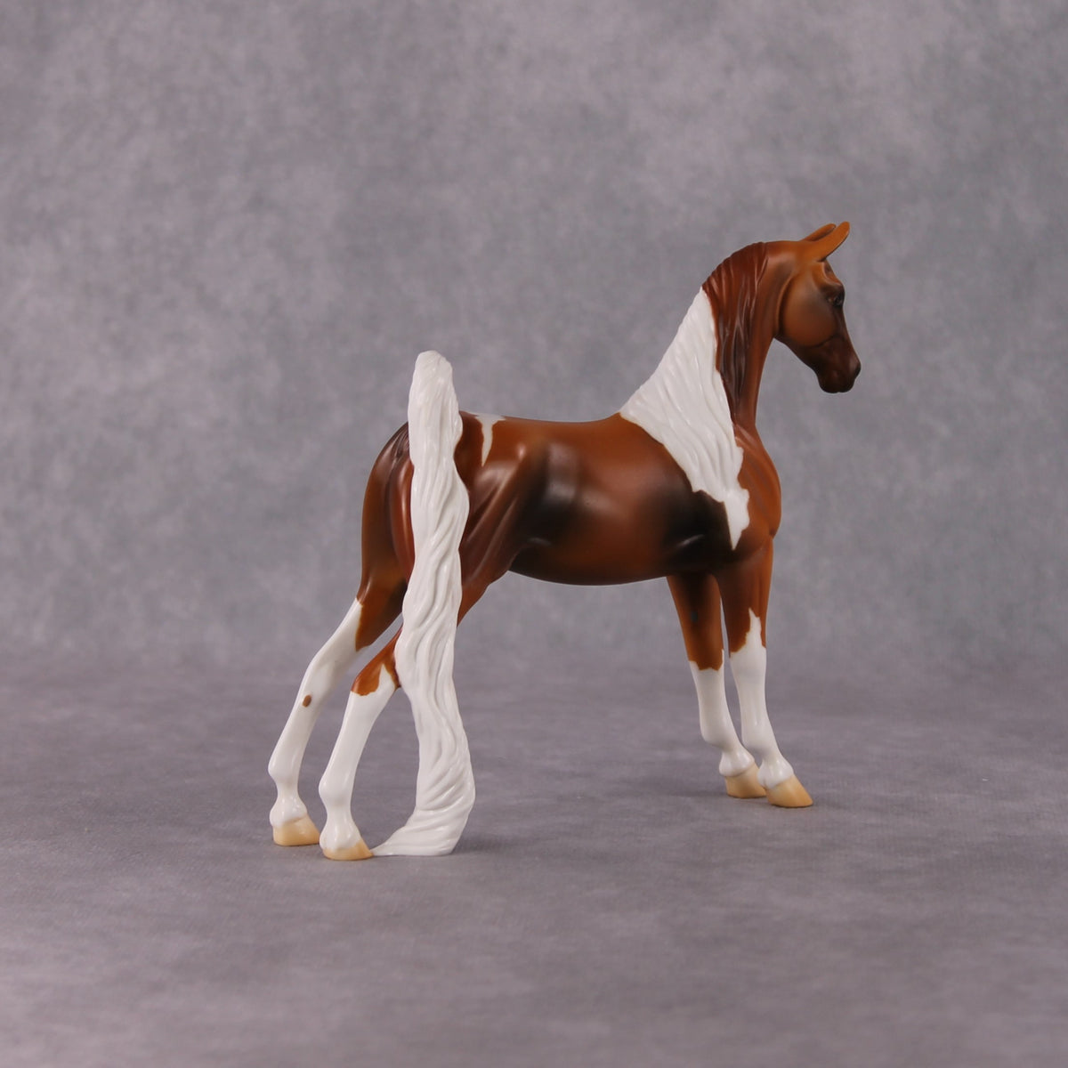 Clover OOAK Chestnut Pinto Pebble Saddlebred By Jamie Adamson HS24