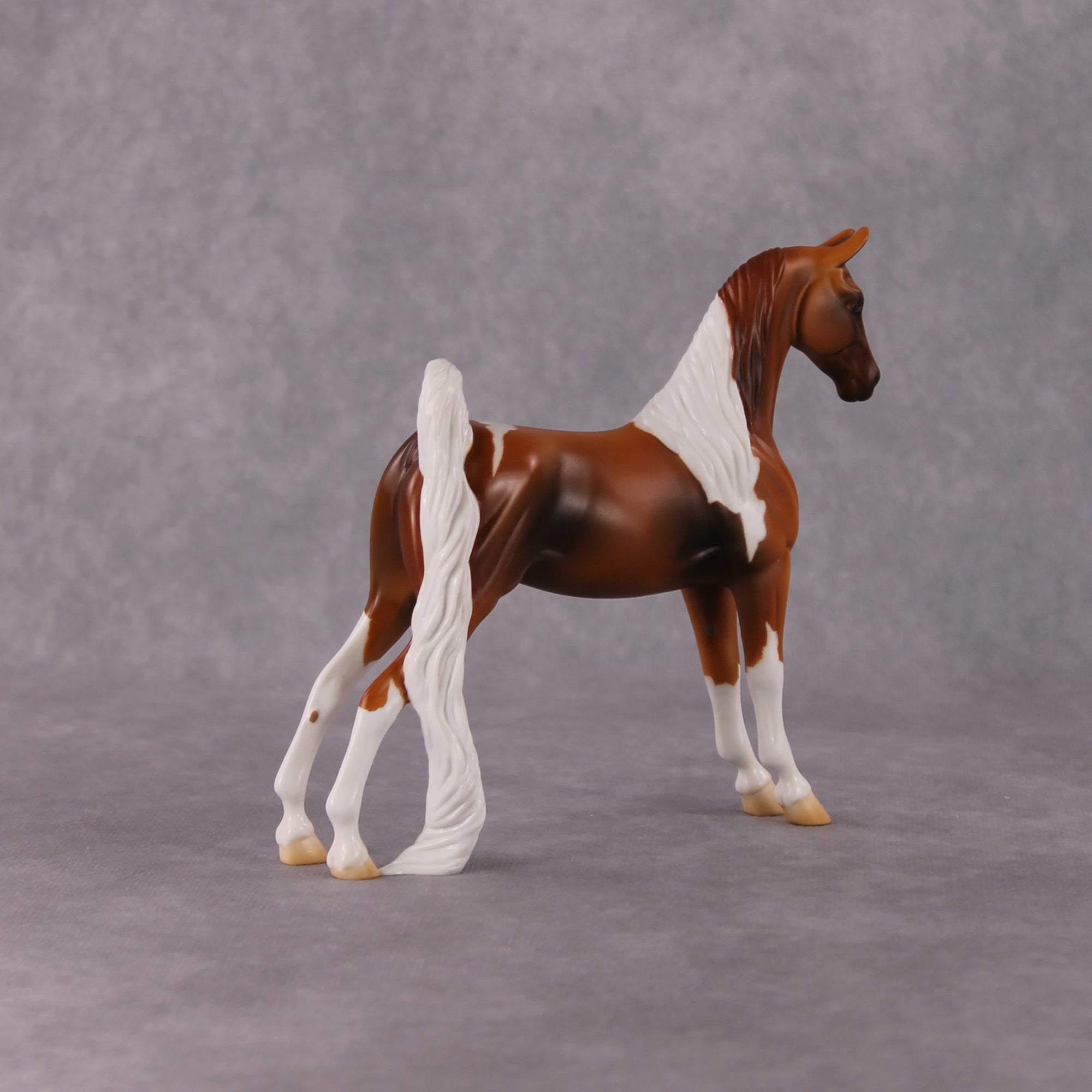 Clover OOAK Chestnut Pinto Pebble Saddlebred By Jamie Adamson HS24