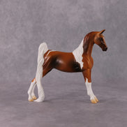 Clover OOAK Chestnut Pinto Pebble Saddlebred By Jamie Adamson HS24