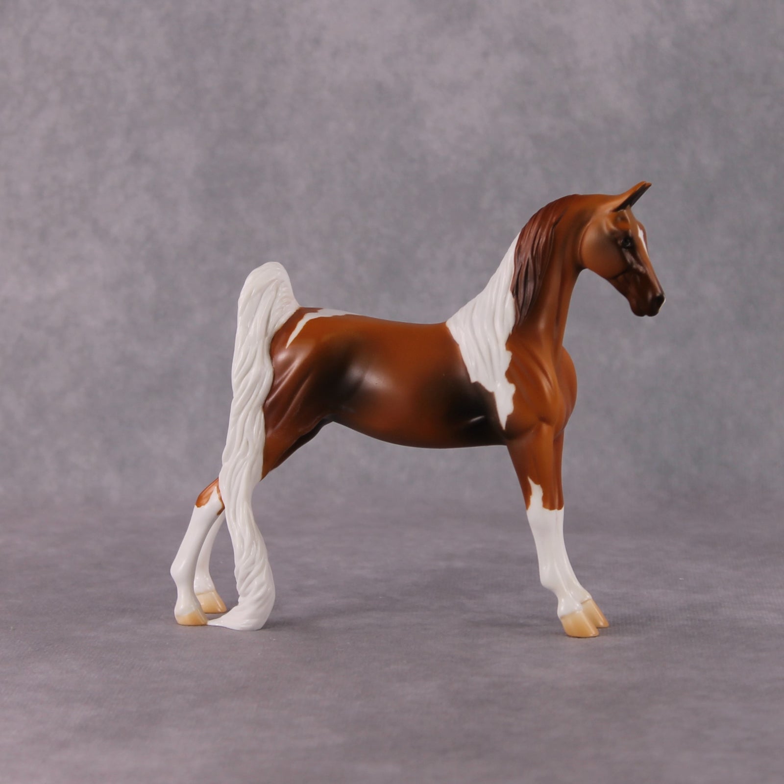 Clover OOAK Chestnut Pinto Pebble Saddlebred By Jamie Adamson HS24