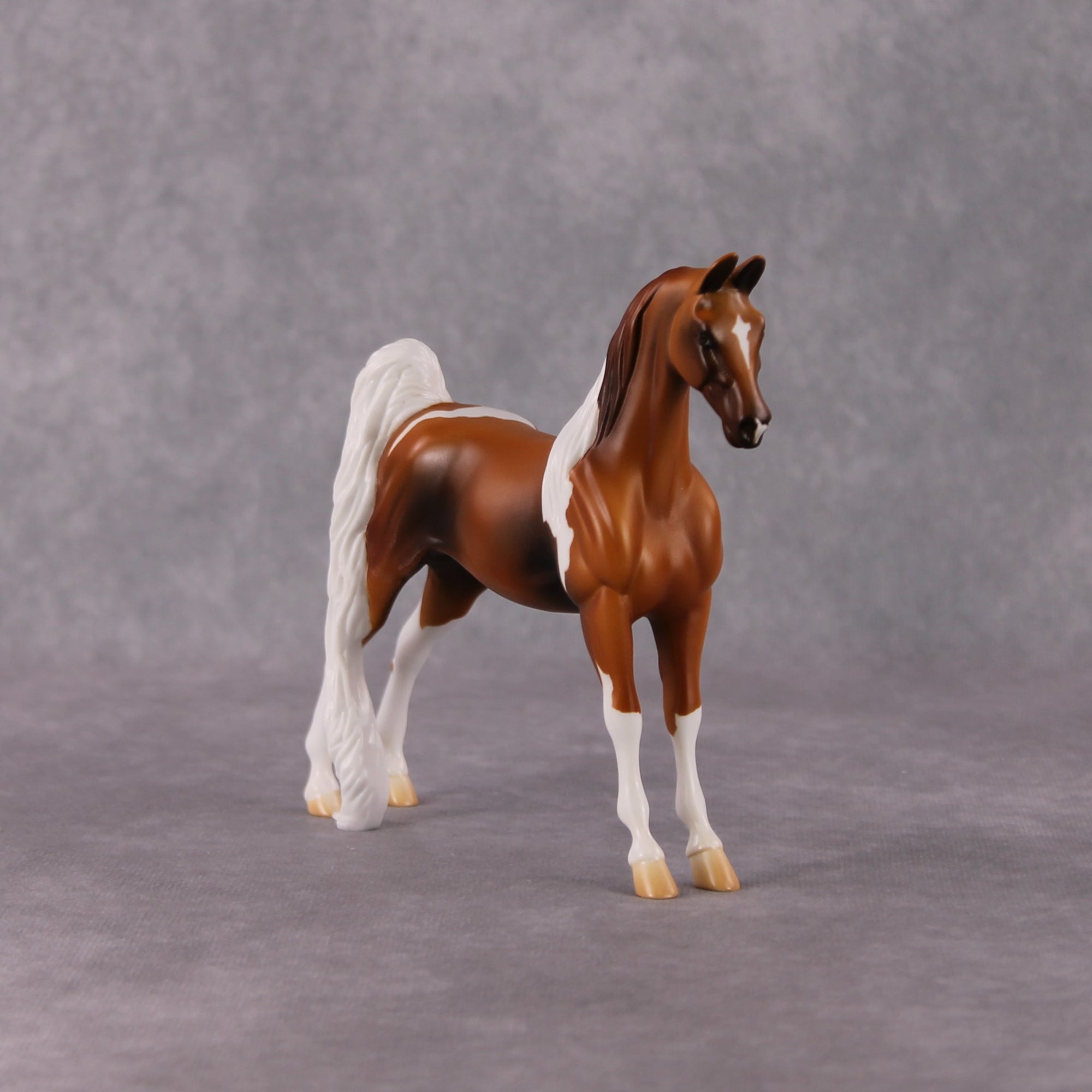 Clover OOAK Chestnut Pinto Pebble Saddlebred By Jamie Adamson HS24
