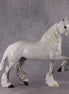 Starlit Snowfall OOAK Light Dapple Pearl Grey with Blue interference Trotting Drafter By Ellen Robbins HS24