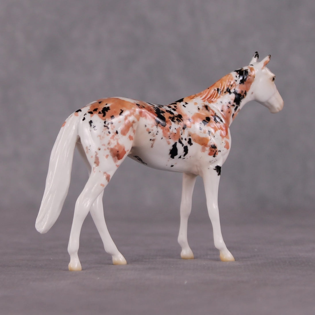 "Koincidence" OOAK Glossy Koi Inspired Thoroughbred Chip by Jess Hamill