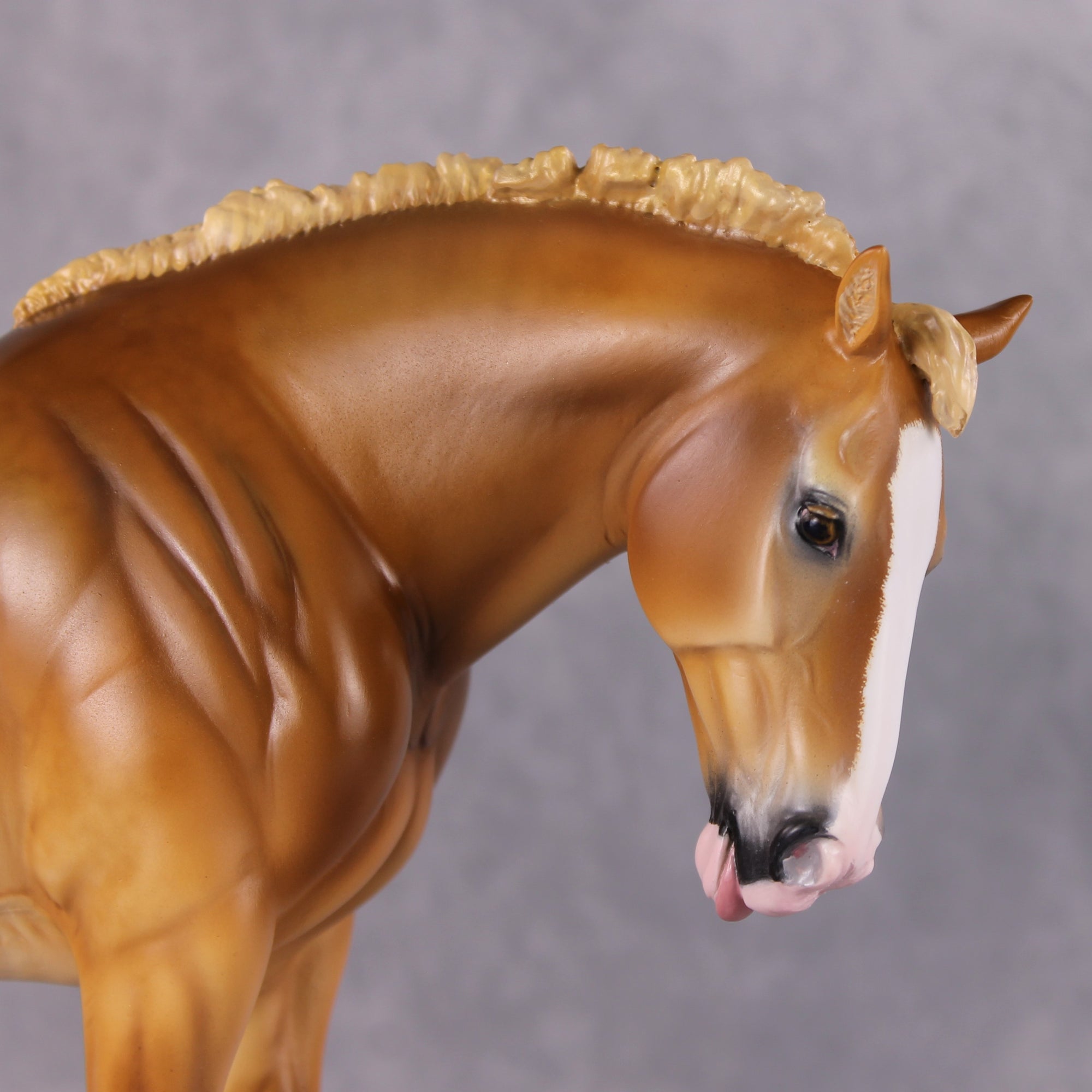 Jethro OOAK Shaded Dapple Flaxen Chestnut Custom Heavy Draft Painted and Customized By Tiffany Purdy HS24 Best Offer