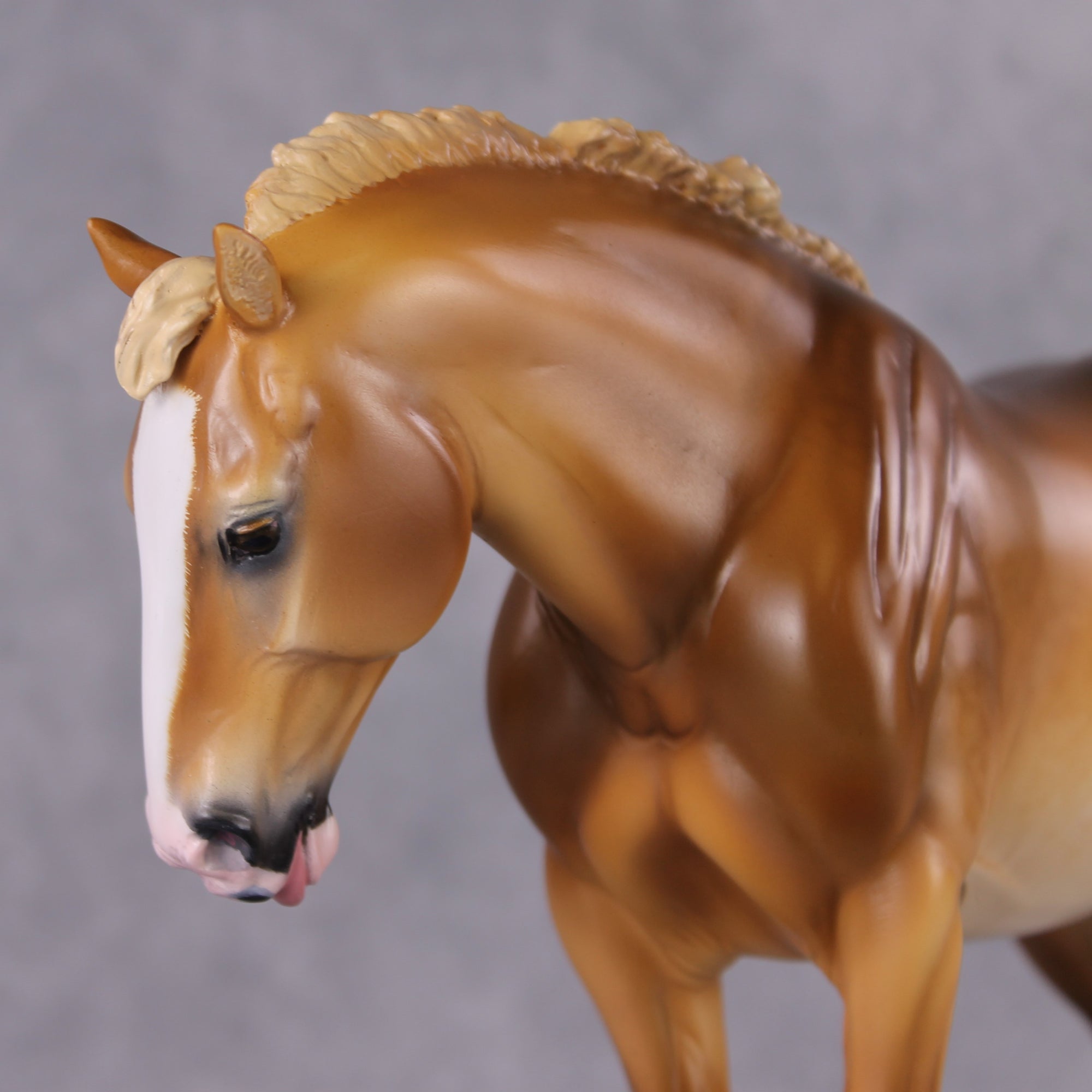 Jethro OOAK Shaded Dapple Flaxen Chestnut Custom Heavy Draft Painted and Customized By Tiffany Purdy HS24 Best Offer