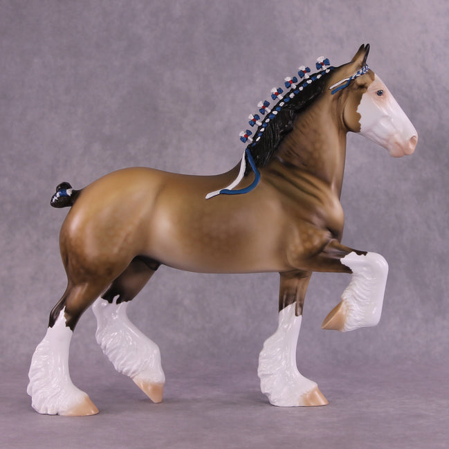 "Pursuit of Horsiness" OOAK Trotting Drafter by Dawn Quick EQ25