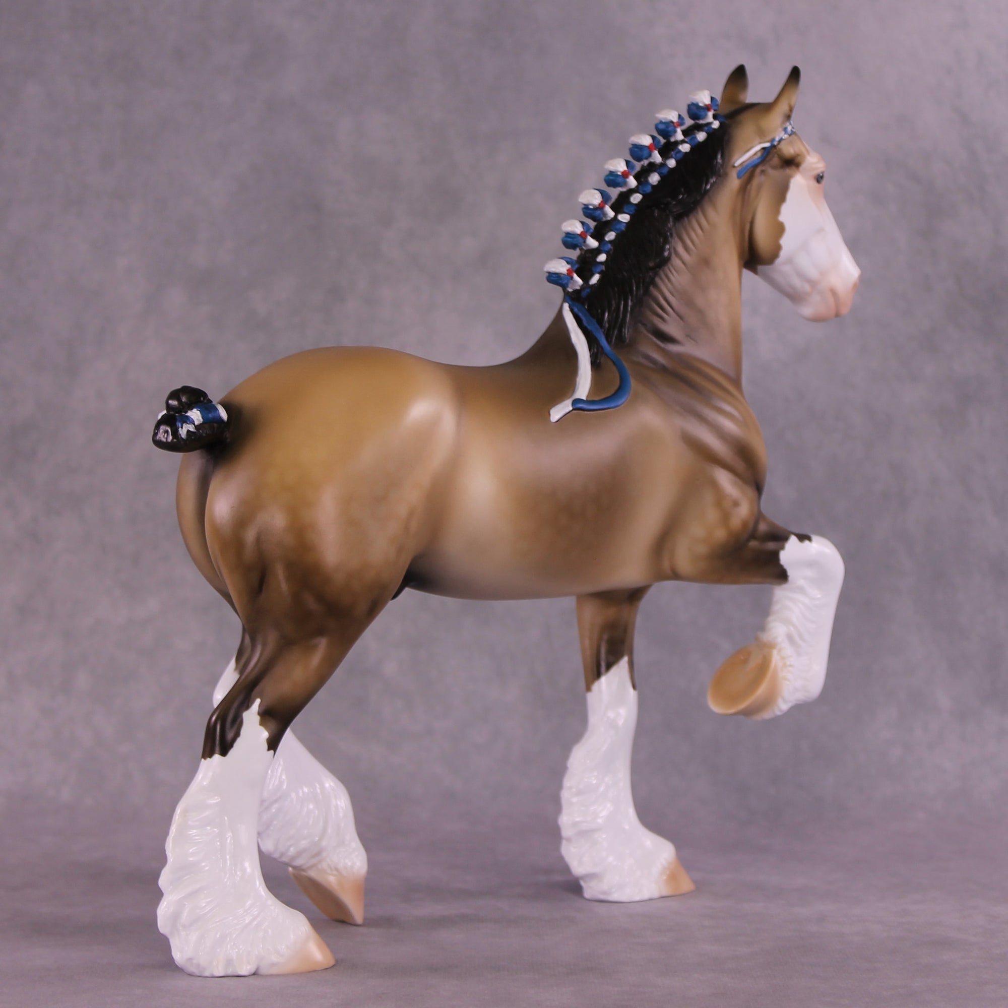"Pursuit of Horsiness" OOAK Trotting Drafter by Dawn Quick EQ25