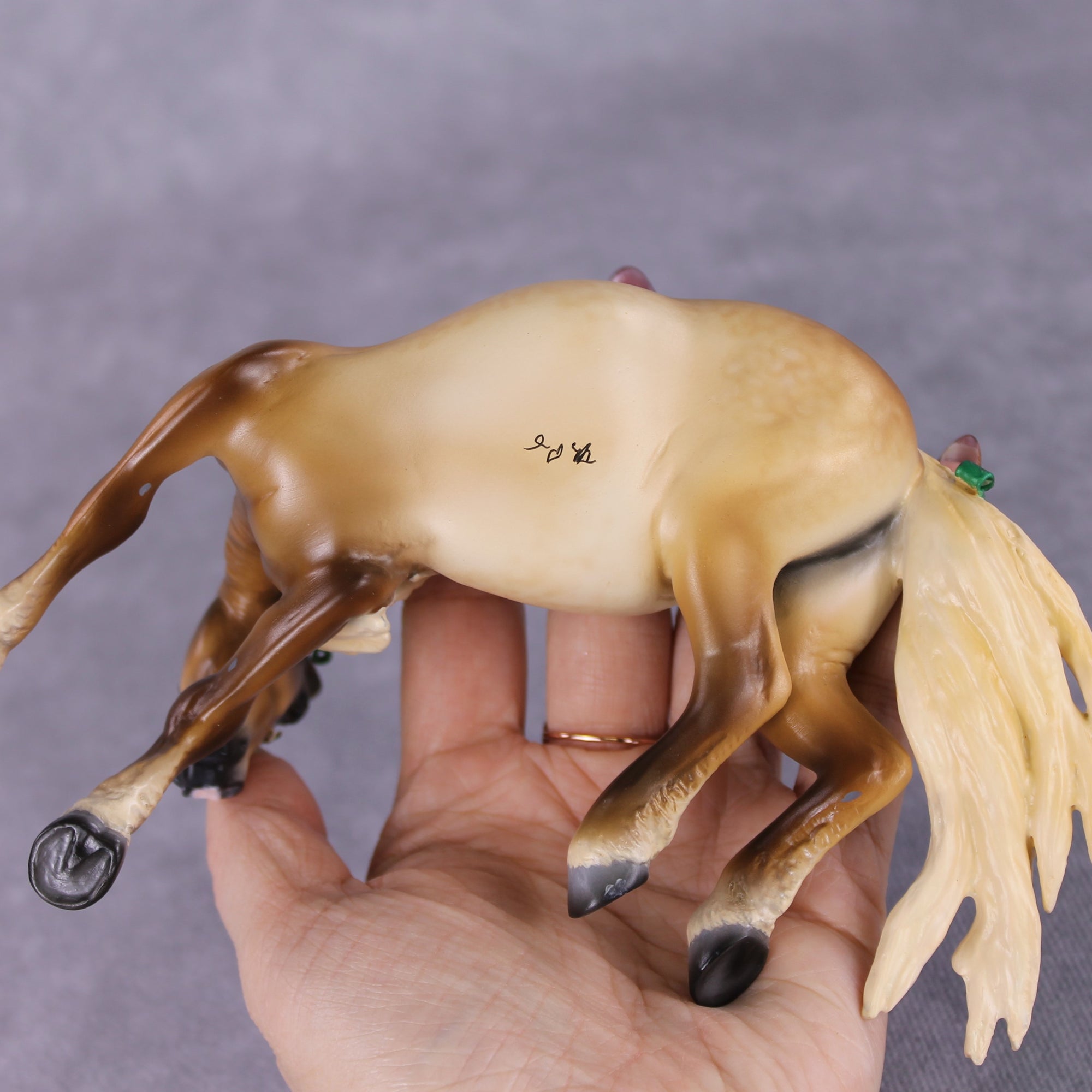 Lil Bit O&#39; Bows OOAK Extreme Factory Custom Flaxen Chestnu Pebble Draft Painted and Customized By Tiffany Purdy HS24 Best Offer