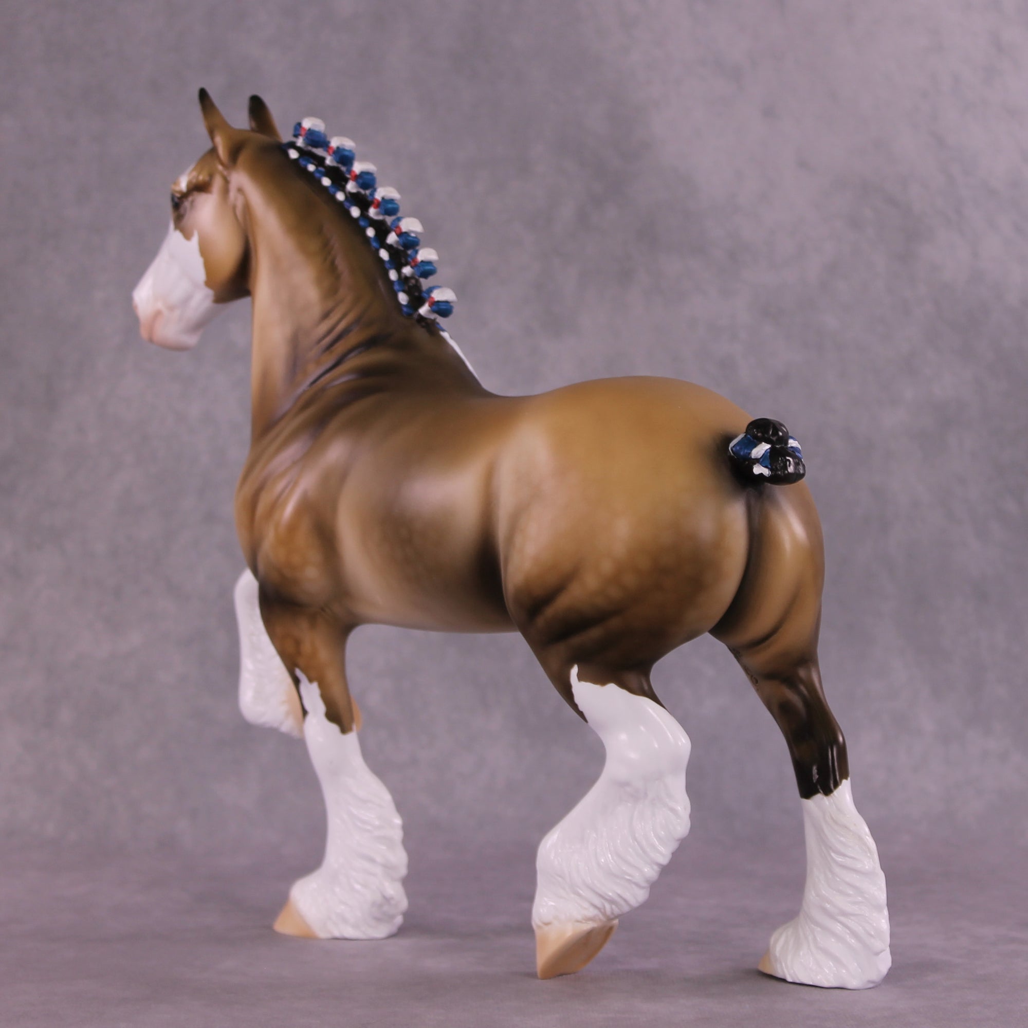 "Pursuit of Horsiness" OOAK Trotting Drafter by Dawn Quick EQ25