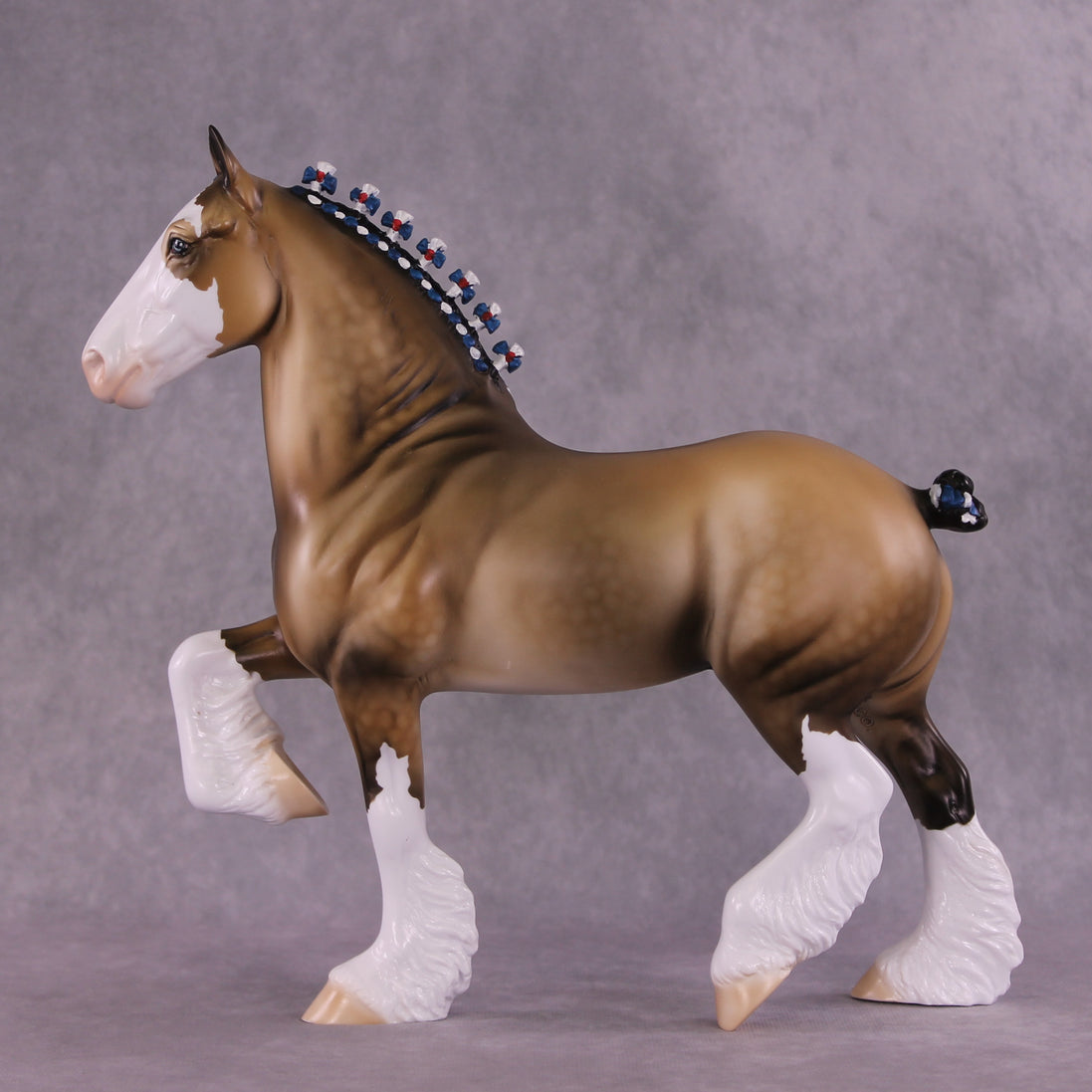 "Pursuit of Horsiness" OOAK Trotting Drafter by Dawn Quick EQ25