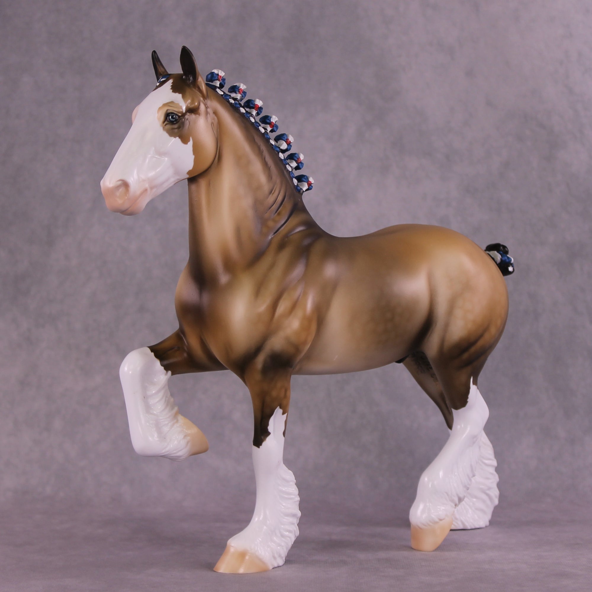 "Pursuit of Horsiness" OOAK Trotting Drafter by Dawn Quick EQ25