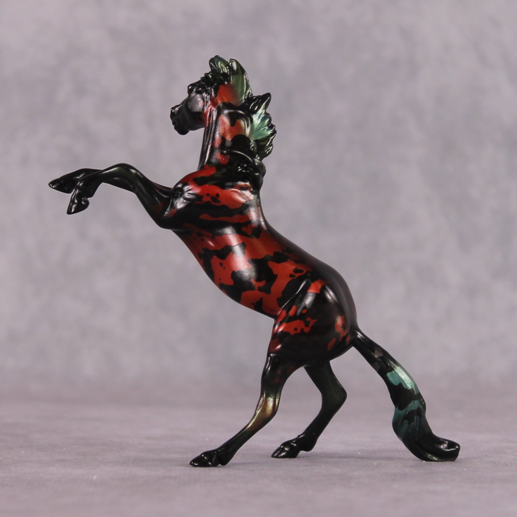 "The Rock" OOAK Glossy Rock Greenling Fish Inspired Rearing Chip by Jess Hamill