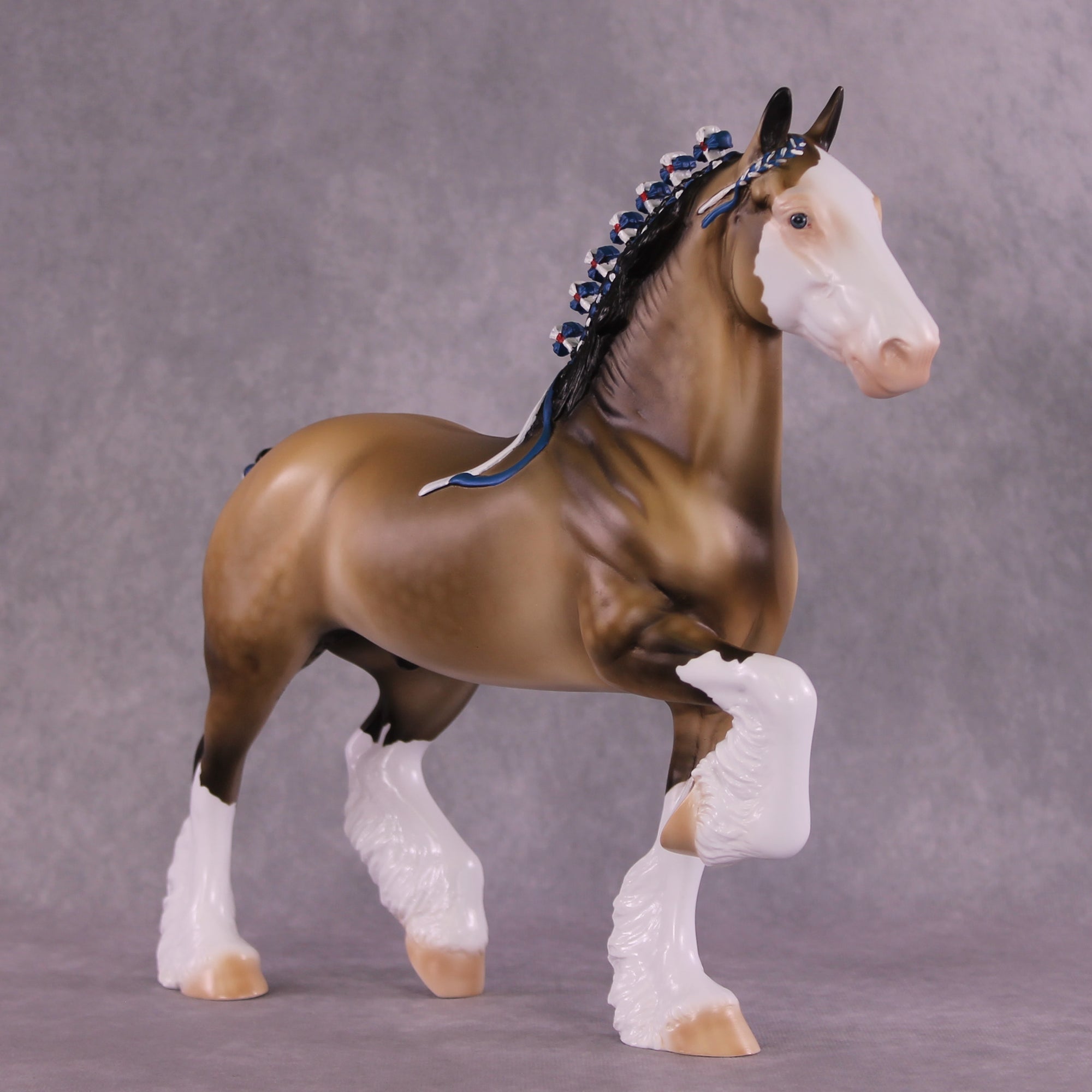 "Pursuit of Horsiness" OOAK Trotting Drafter by Dawn Quick EQ25