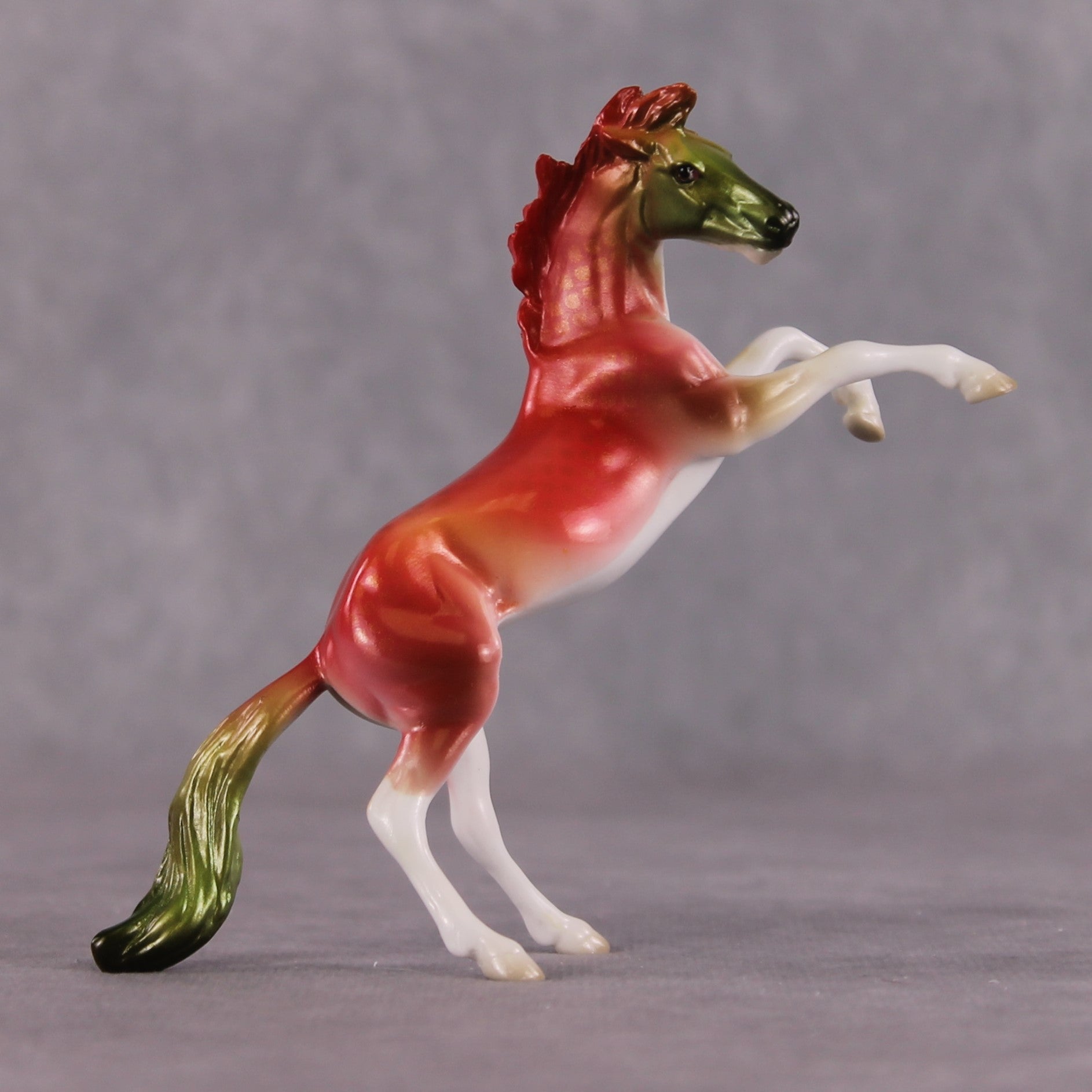 "Pike Place" OOAK Glossy Sockeye Salmon Fish Inspired Rearing Chip by Jess Hamill