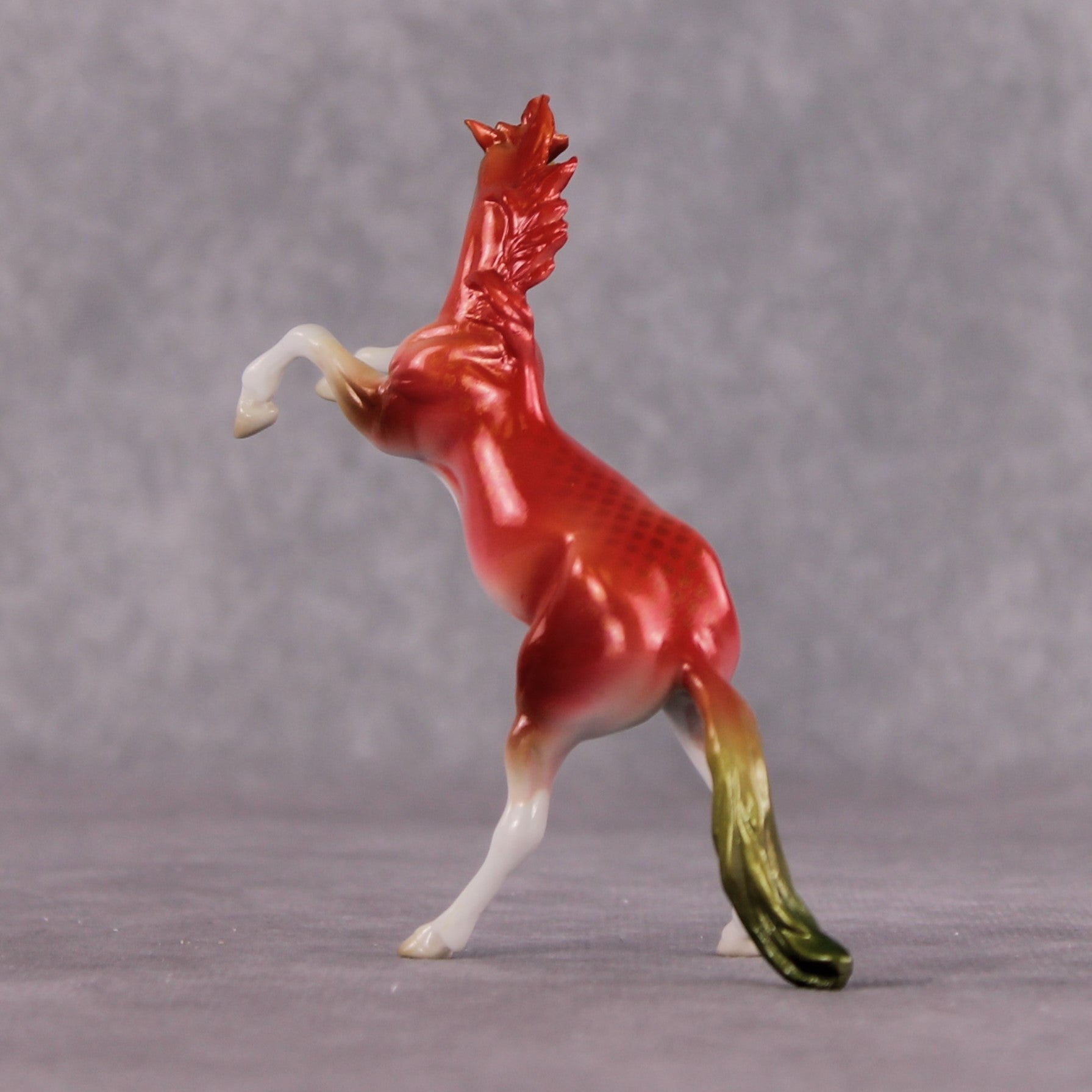 "Pike Place" OOAK Glossy Sockeye Salmon Fish Inspired Rearing Chip by Jess Hamill