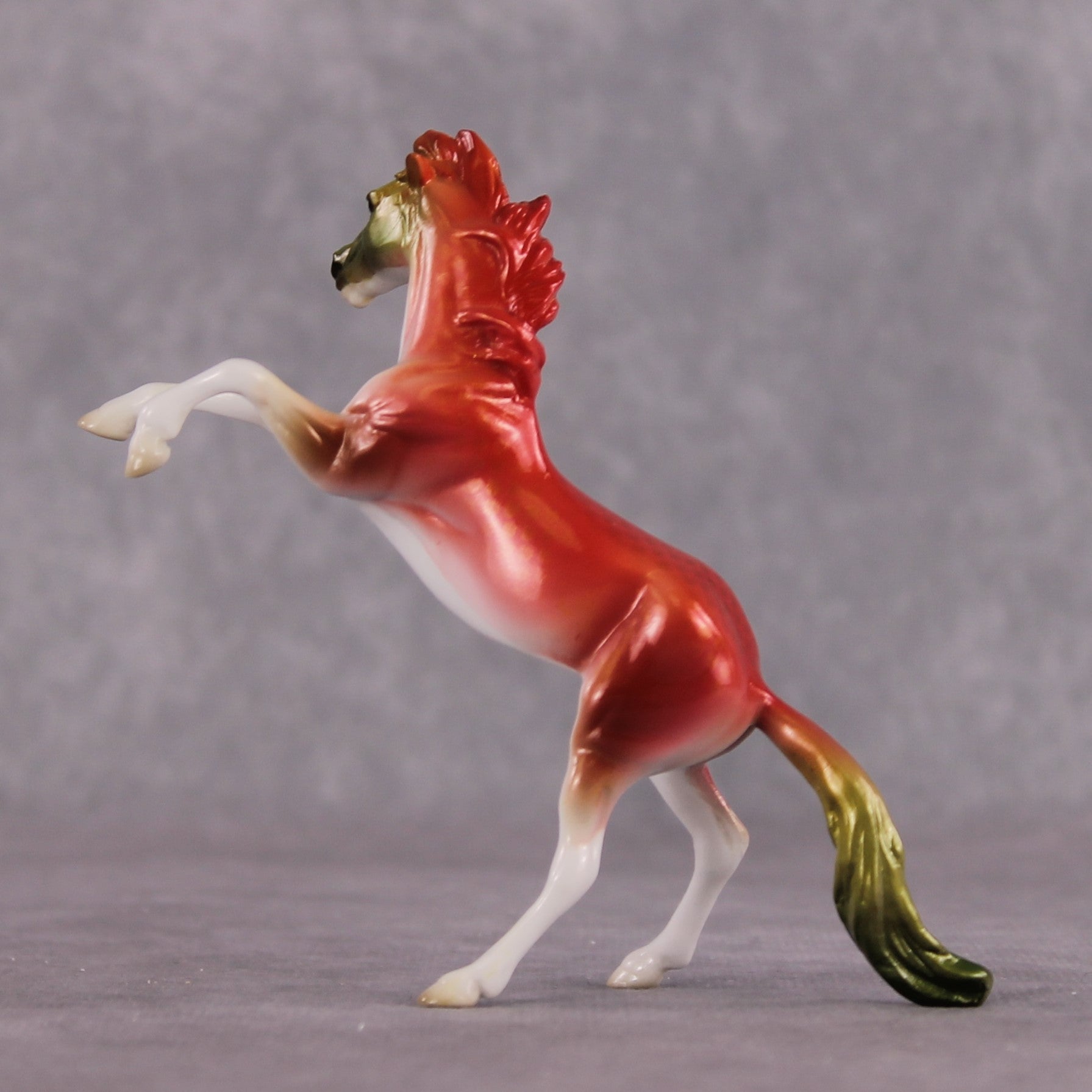 "Pike Place" OOAK Glossy Sockeye Salmon Fish Inspired Rearing Chip by Jess Hamill