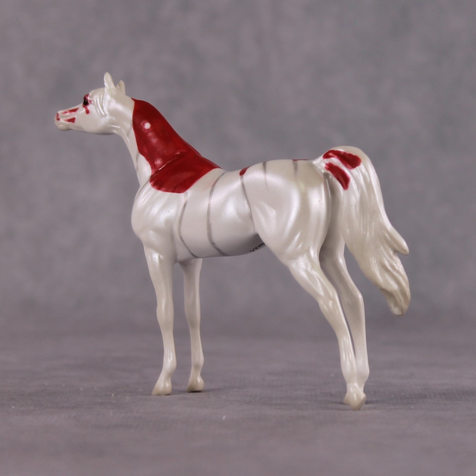 "Crystal Red" OOAK Glossy Crystal Red Shrimp Inspired Arabian Chip by Jess Hamill