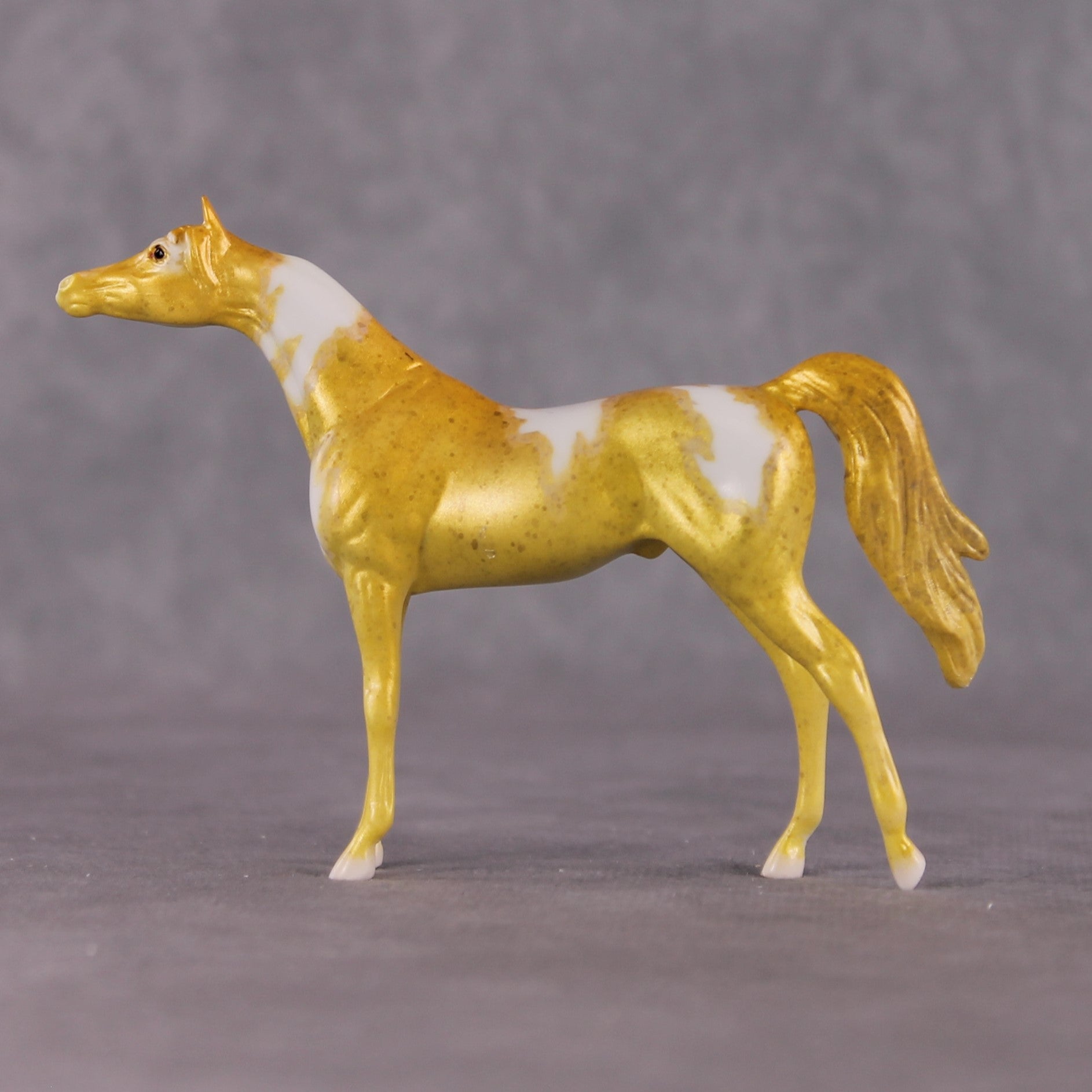 "Hippocampus Kuda" OOAK Glossy Seahorse Inspired Arabian Chip by Jess Hamill