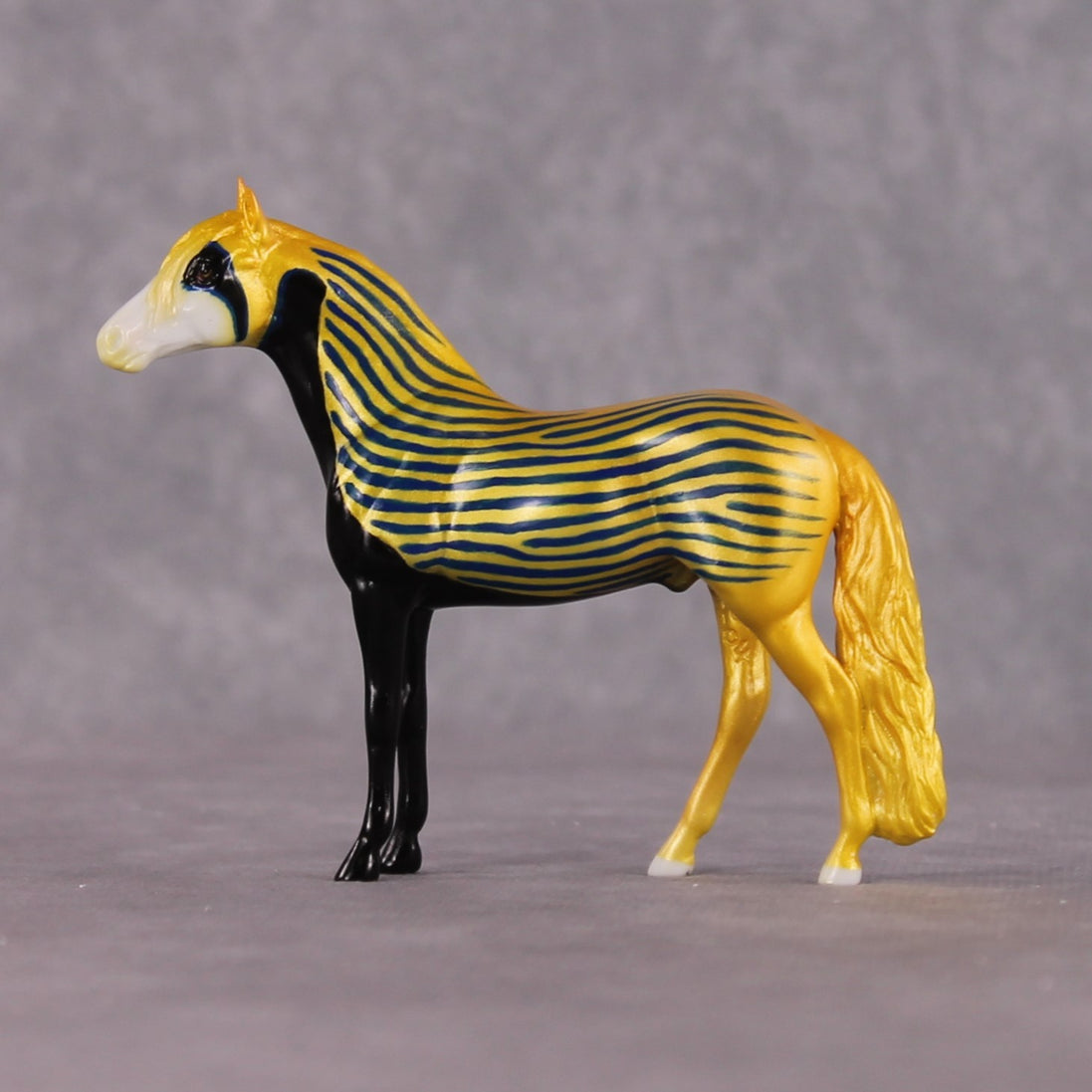 "King" OOAK Glossy Emperor Angelfish Inspired Andalusian Chip by Jess Hamill
